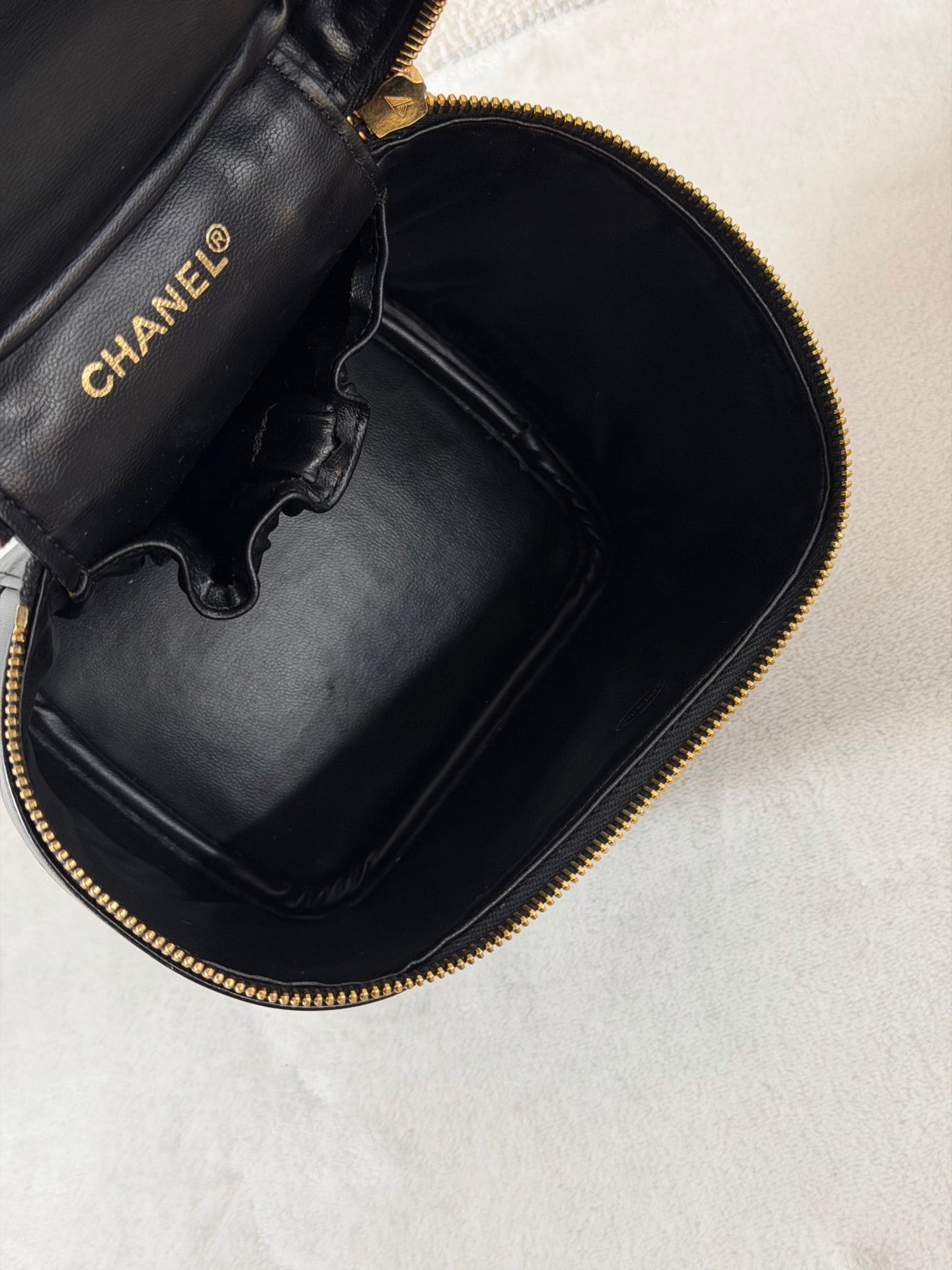 CHANEL Genuine Double-C Vinyl Handbag