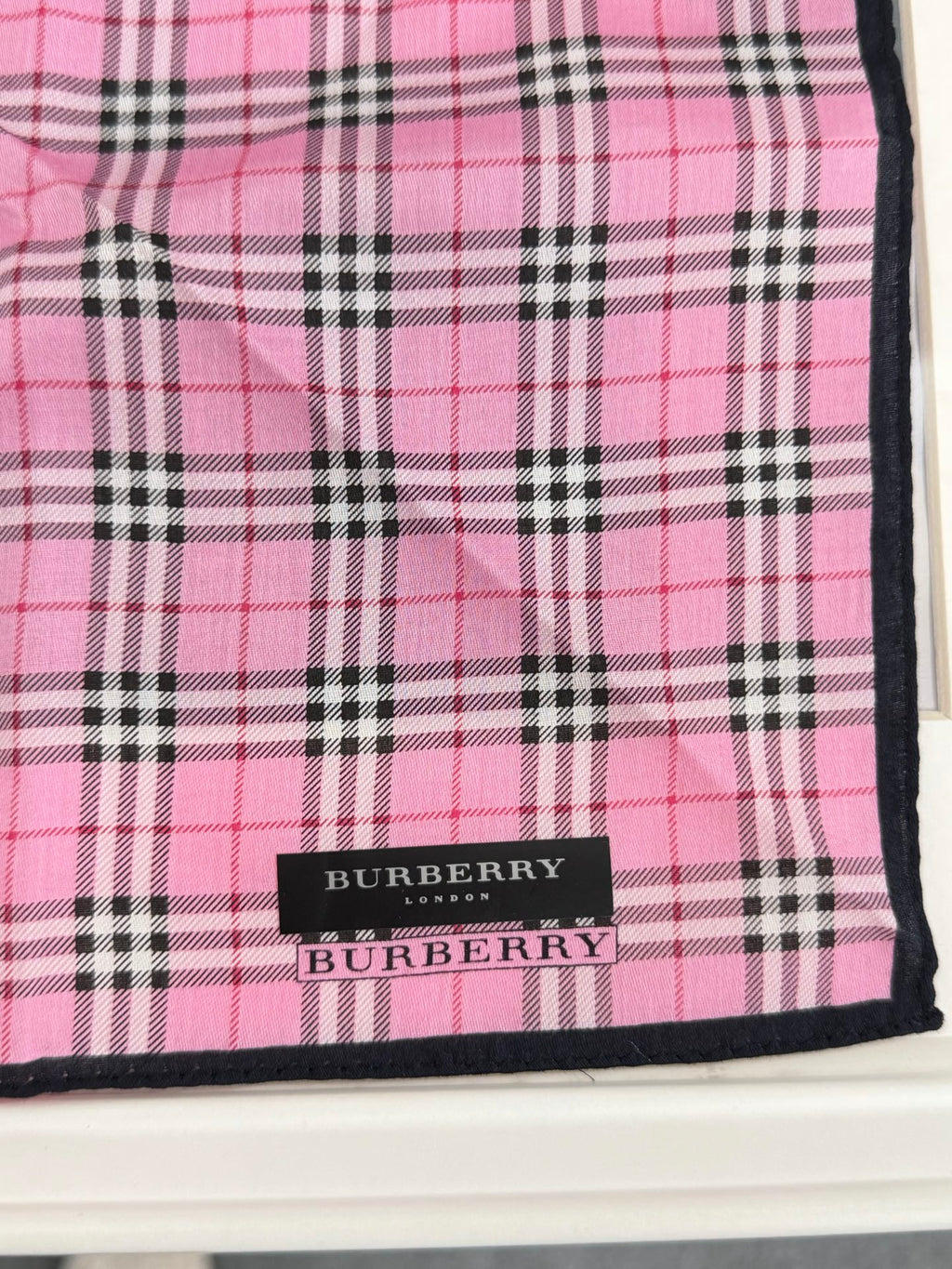 BURBERRY Check pattern Handkerchief