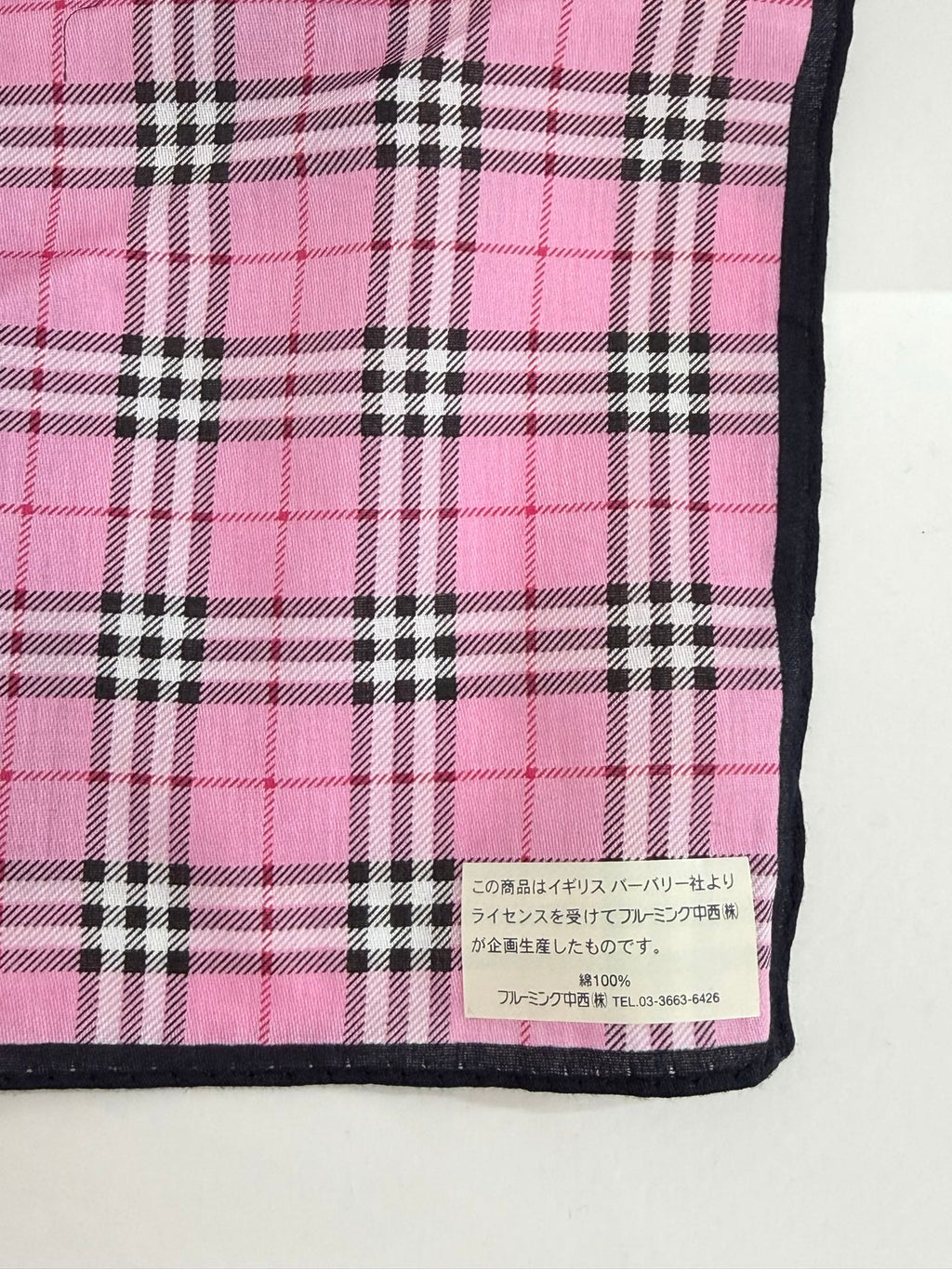 BURBERRY Check pattern Handkerchief