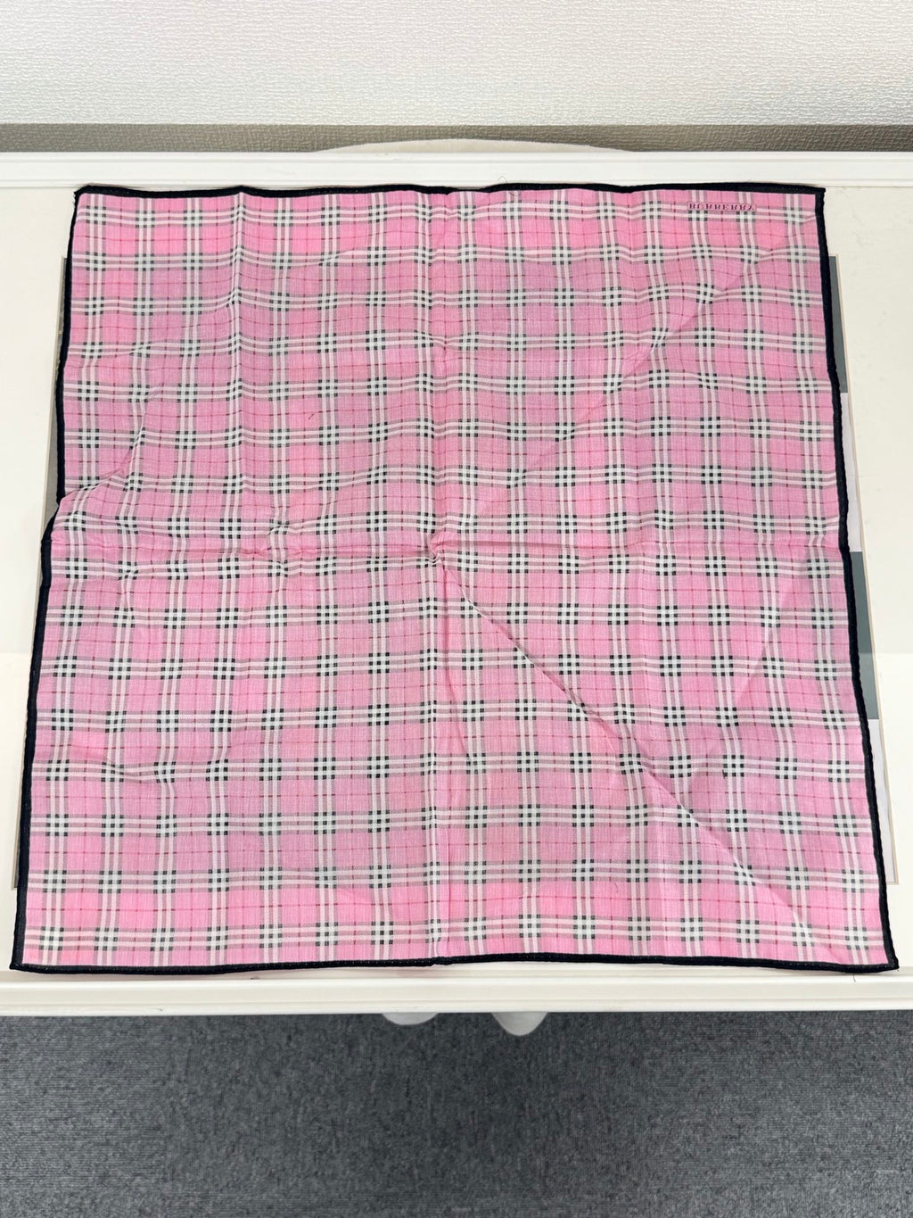 BURBERRY Check pattern Handkerchief