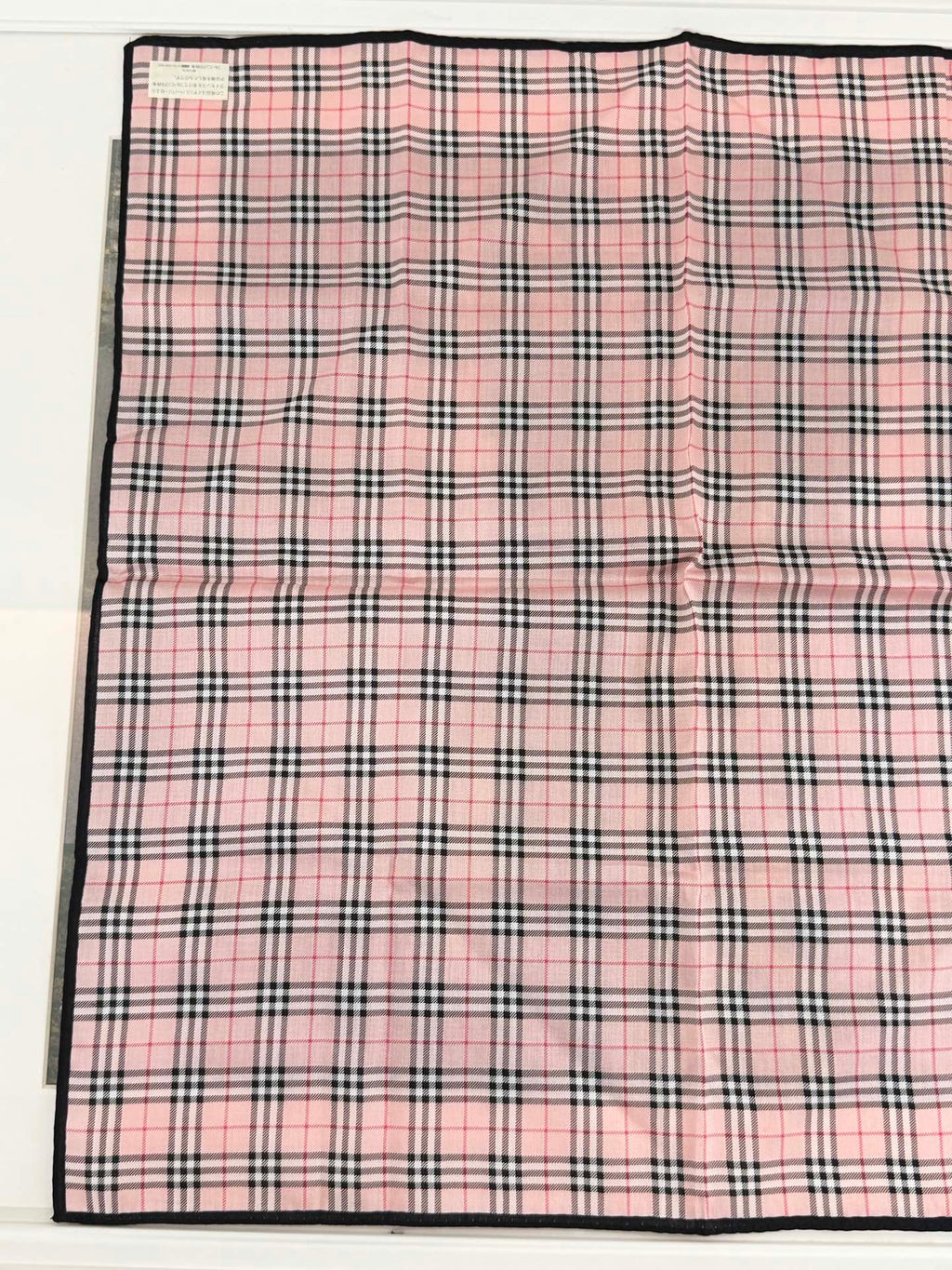 BURBERRY Check Pattern Handkerchief