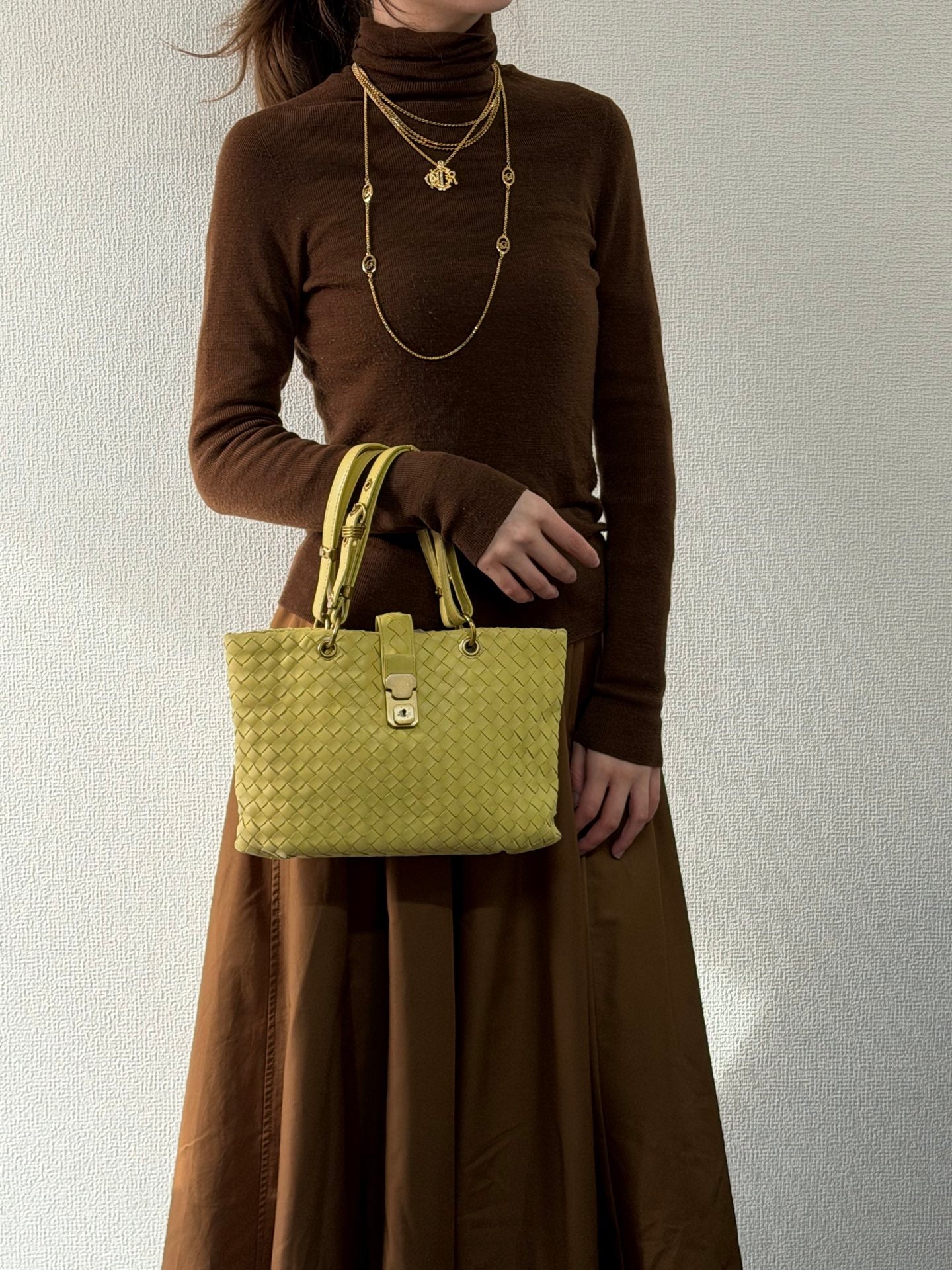 BOTTEGA VENETA Intrecciato Andiamo Genuine Handbag