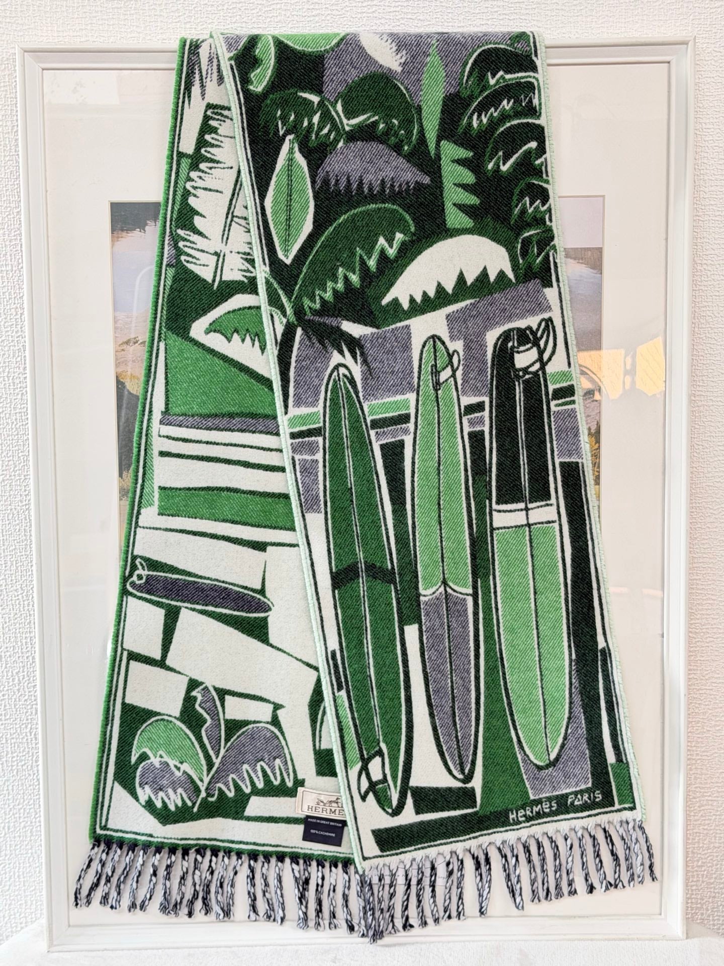 HERMES Cashmere Scarf