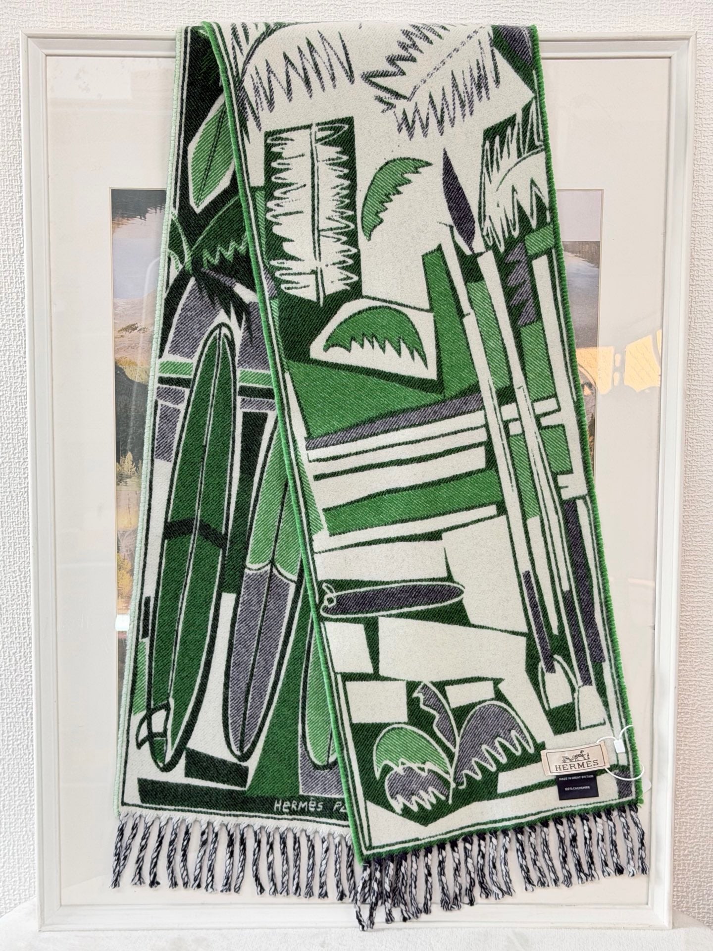 HERMES Cashmere Scarf