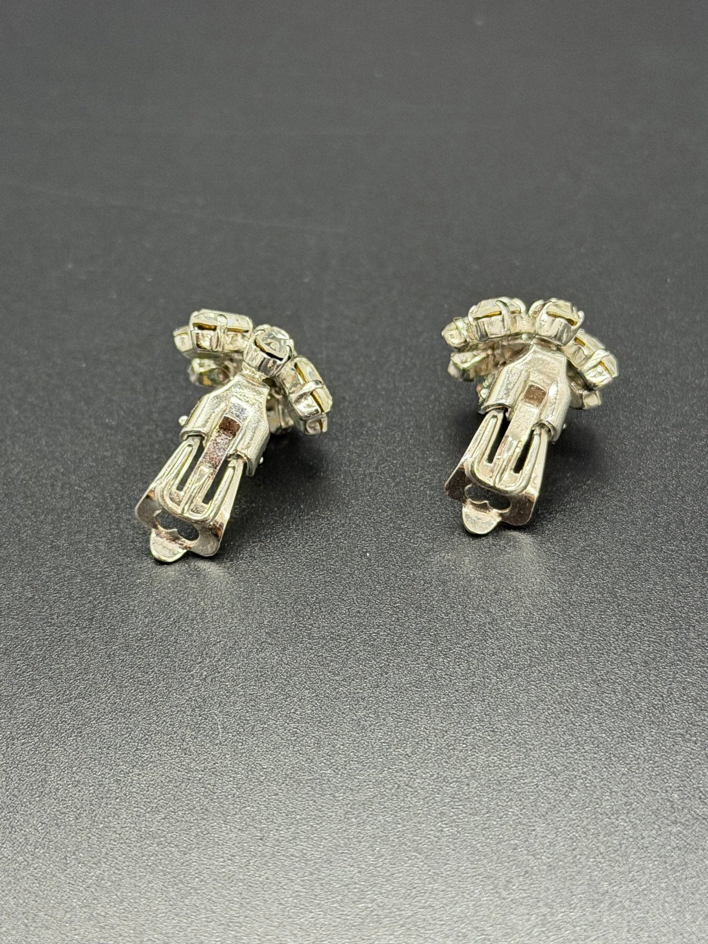 CHRISTIAN DIOR Rhinestone Clips On