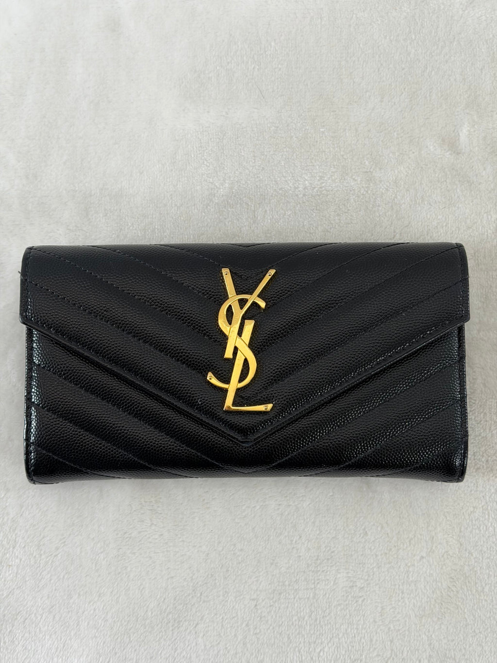 Yves Saint Laurent Classic Chevron Bifold Wallet