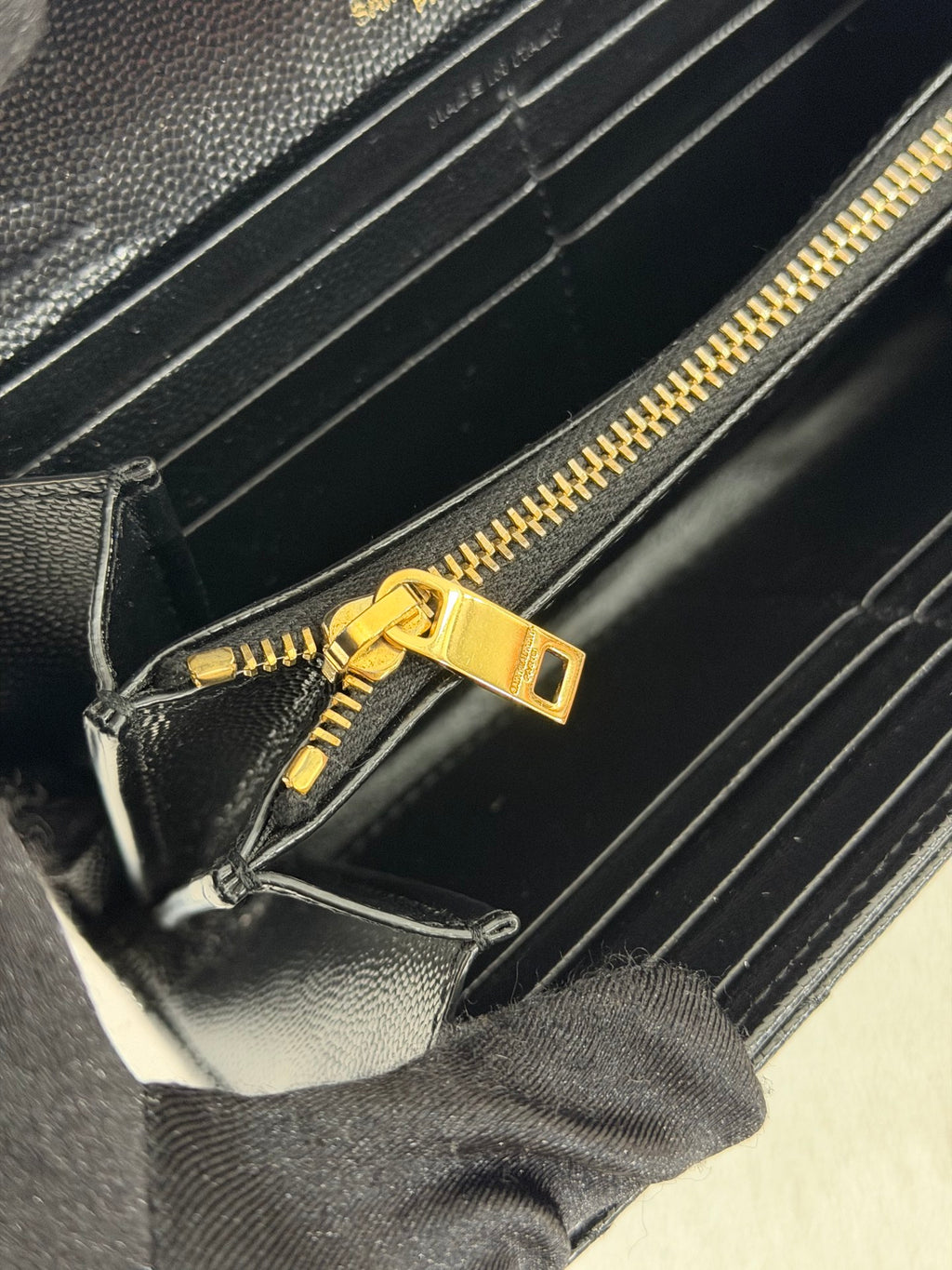Yves Saint Laurent Classic Chevron Bifold Wallet