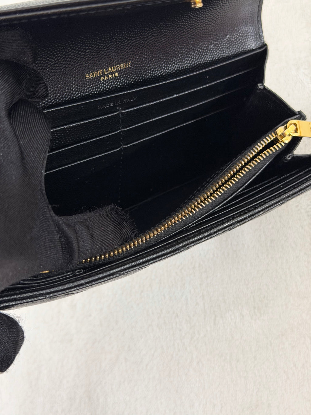 Yves Saint Laurent Classic Chevron Bifold Wallet