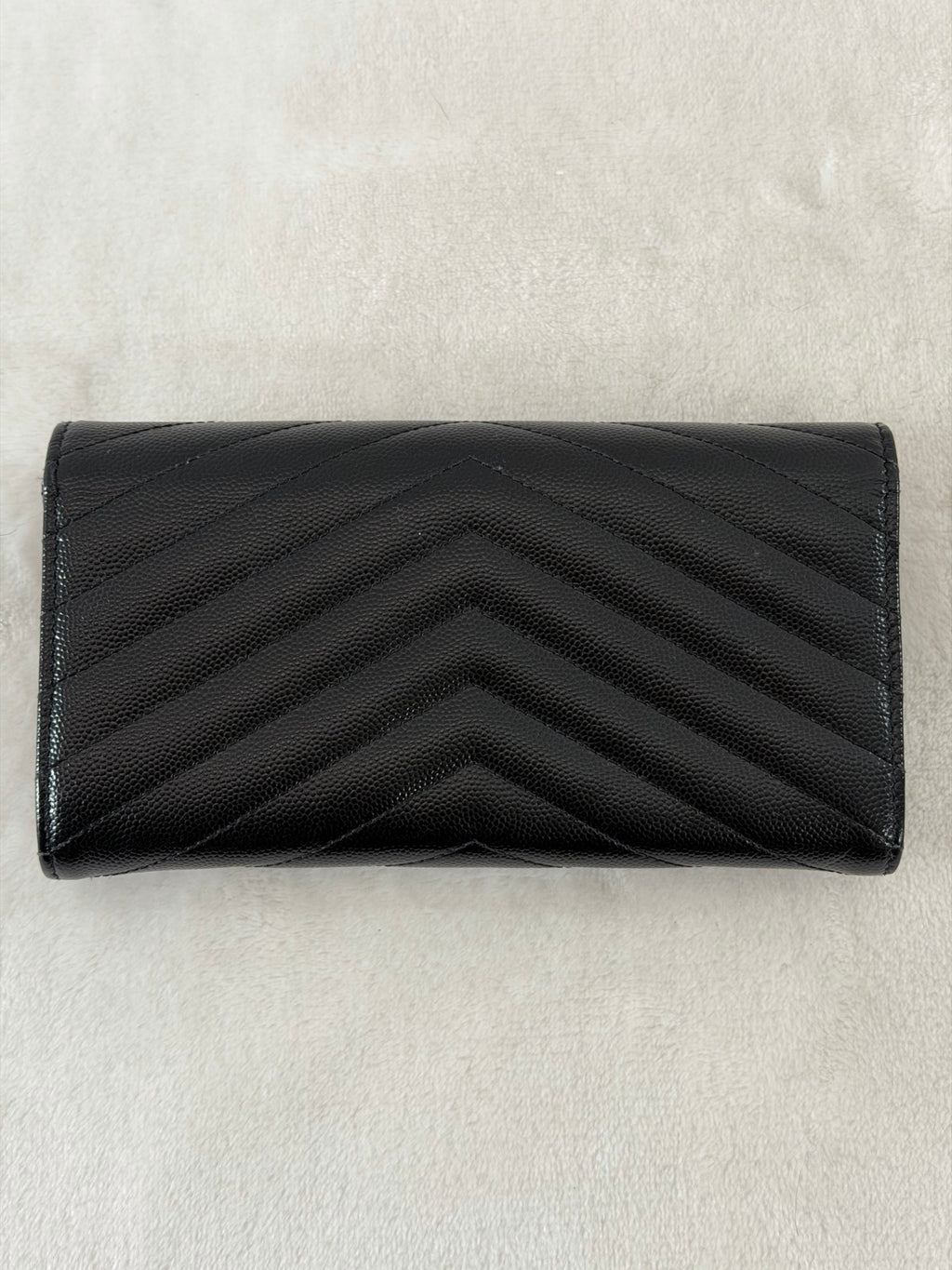 Yves Saint Laurent Classic Chevron Bifold Wallet