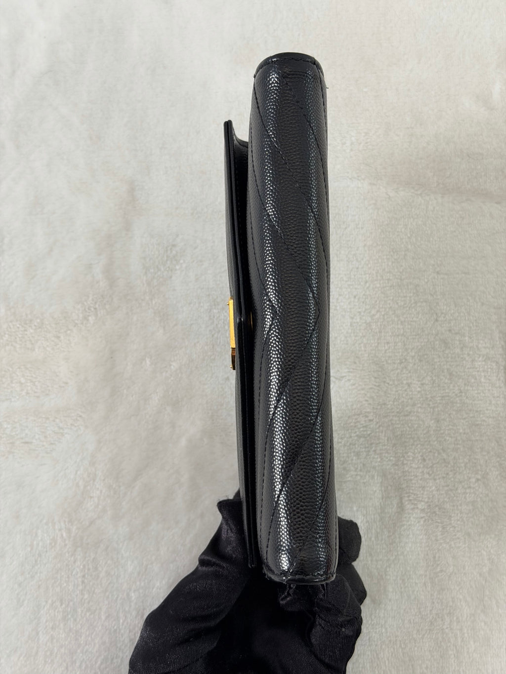 Yves Saint Laurent Classic Chevron Bifold Wallet