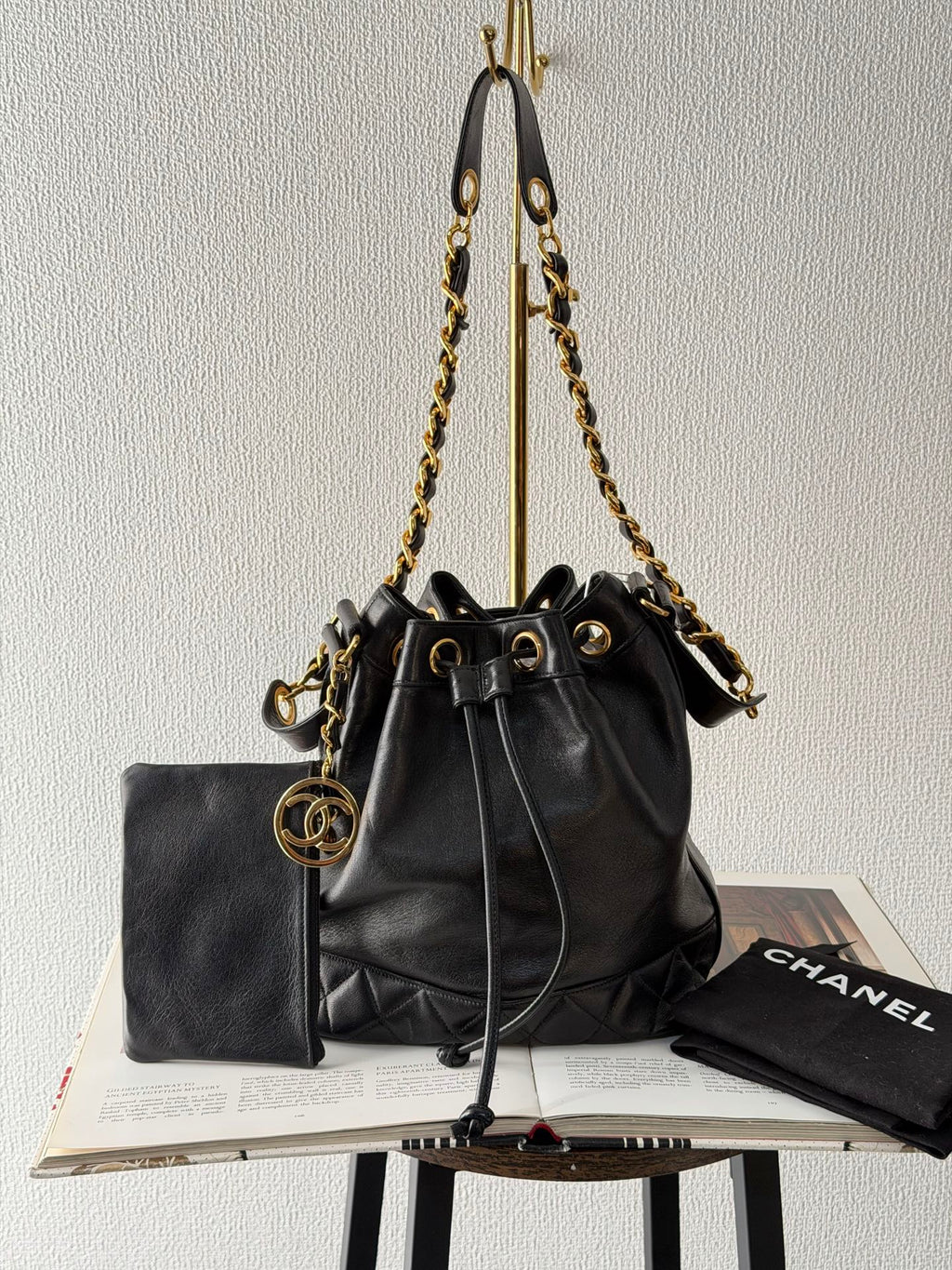 CHANEL Genuine Bucket Set Bag
