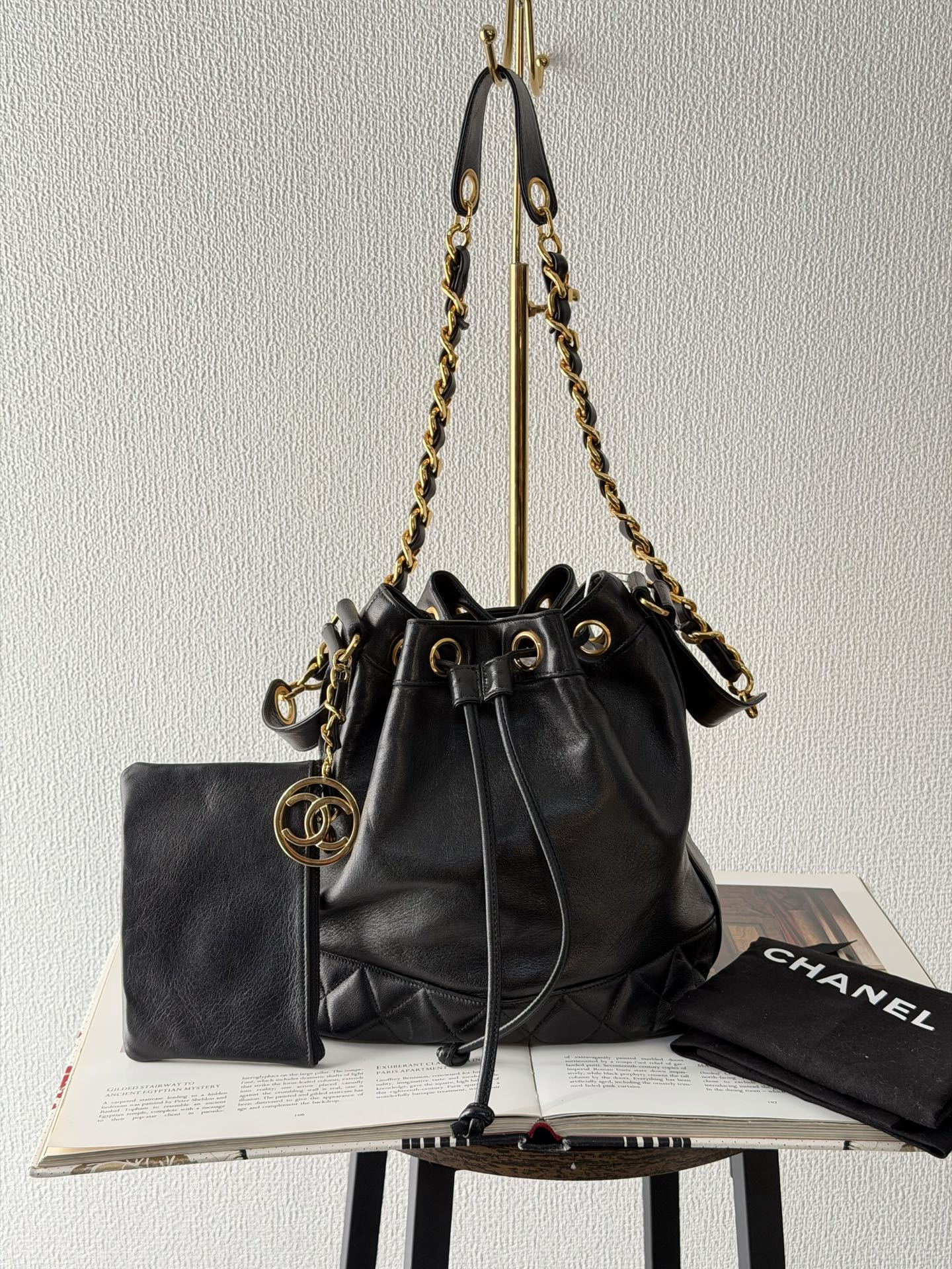 CHANEL Genuine Bucket Set Bag