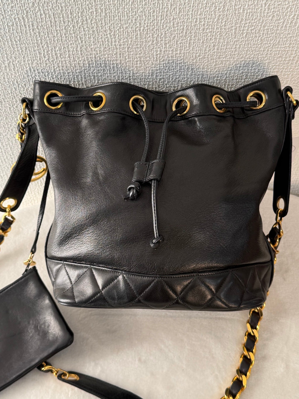 CHANEL Genuine Bucket Set Bag