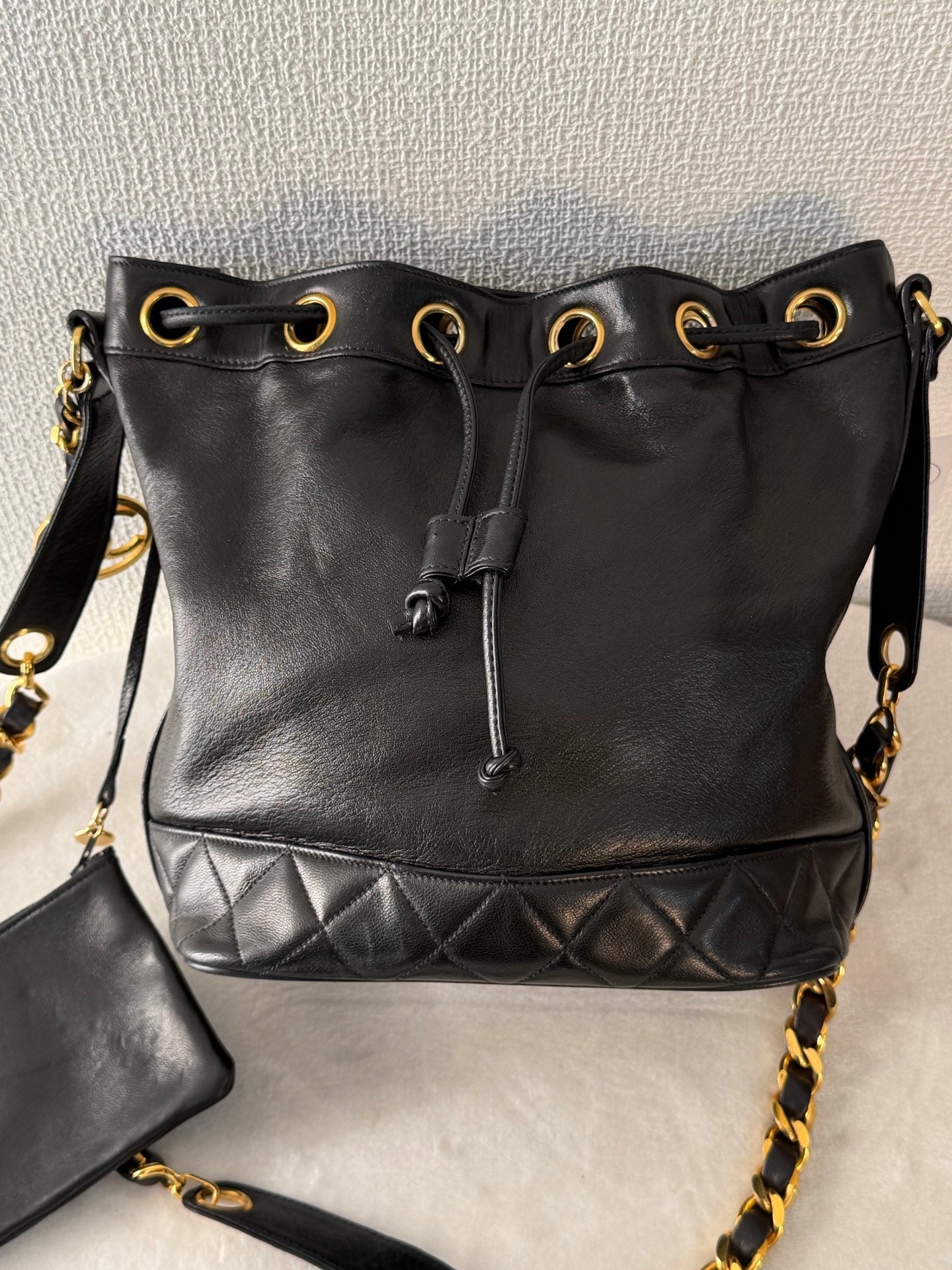 CHANEL Genuine Bucket Set Bag