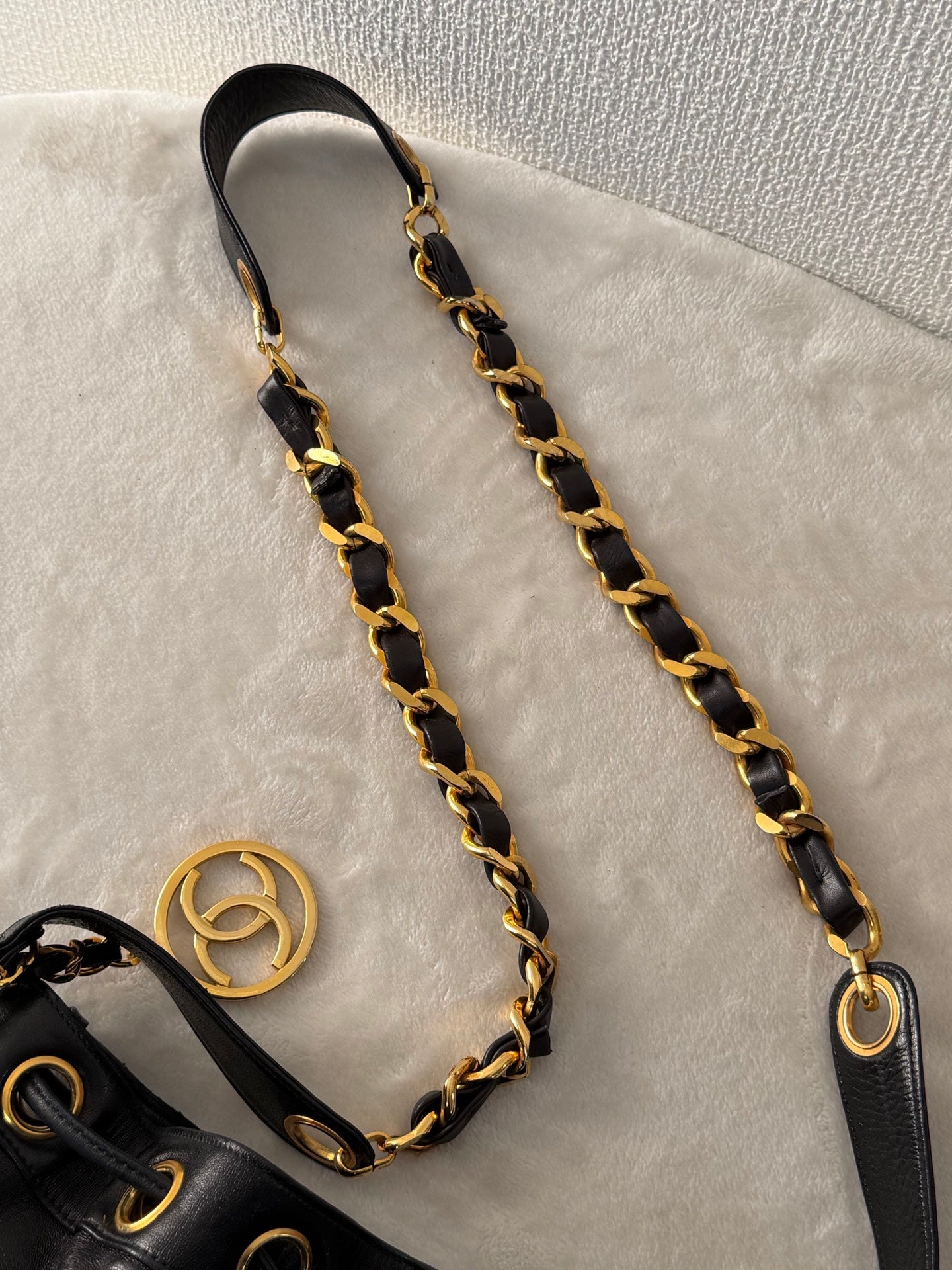 CHANEL Genuine Bucket Set Bag