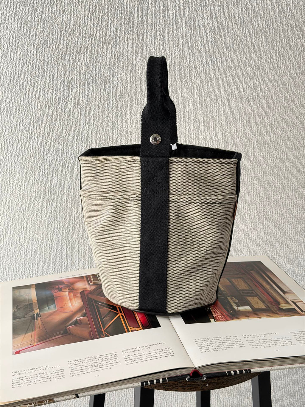 Hermès Saxo Canvas PM Handbag