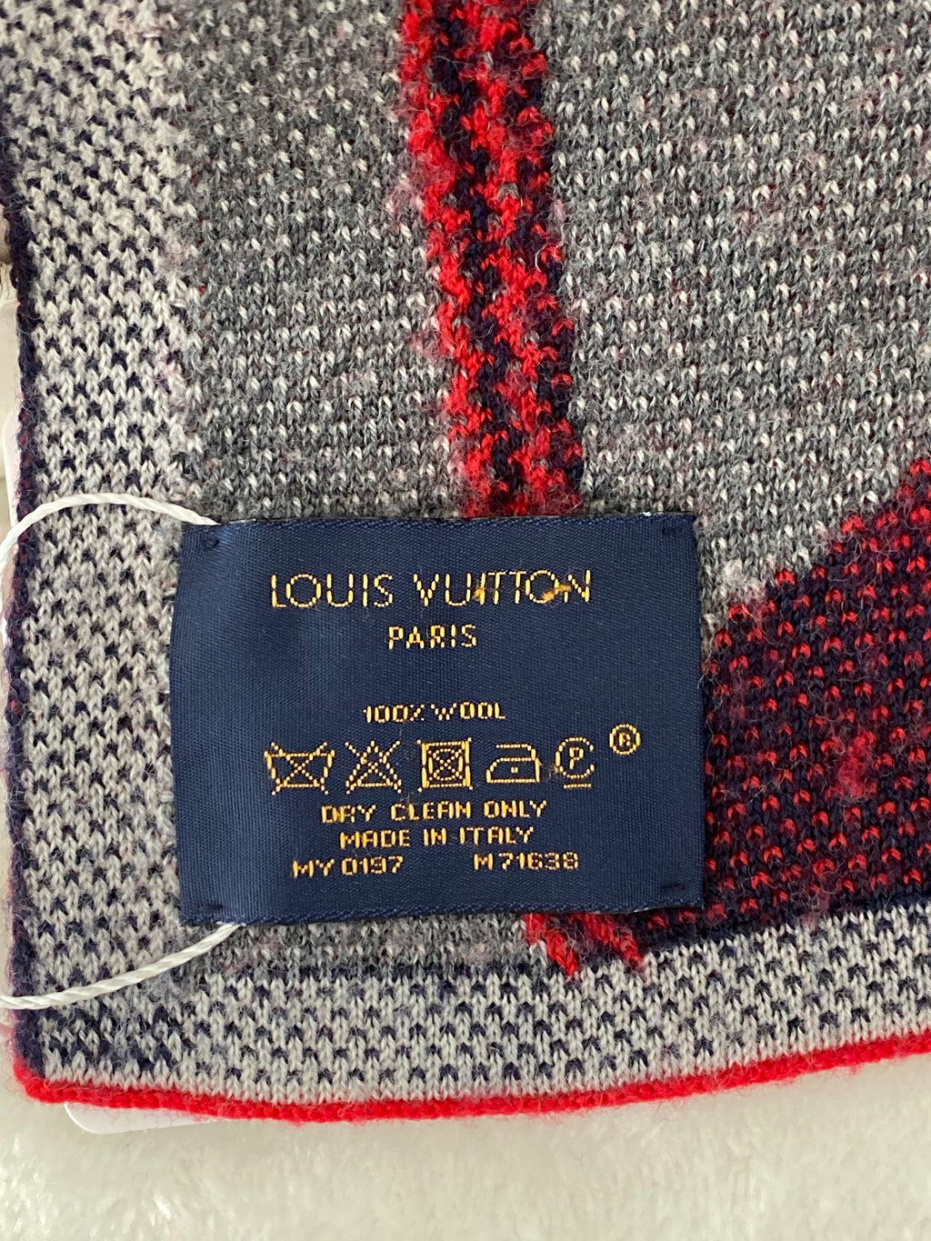 LOUIS VUITTON Wool Design Scarf