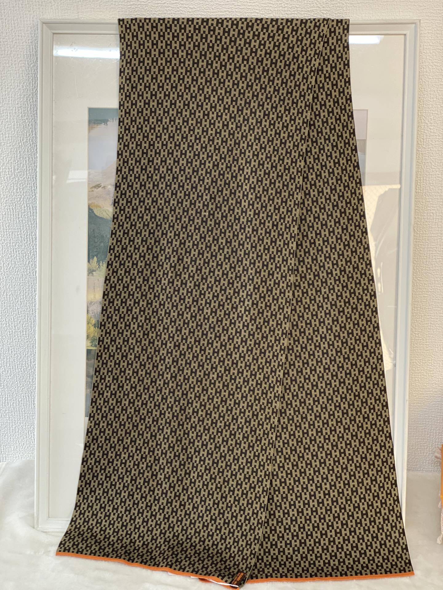 HERMES H Motif Silk Scarf