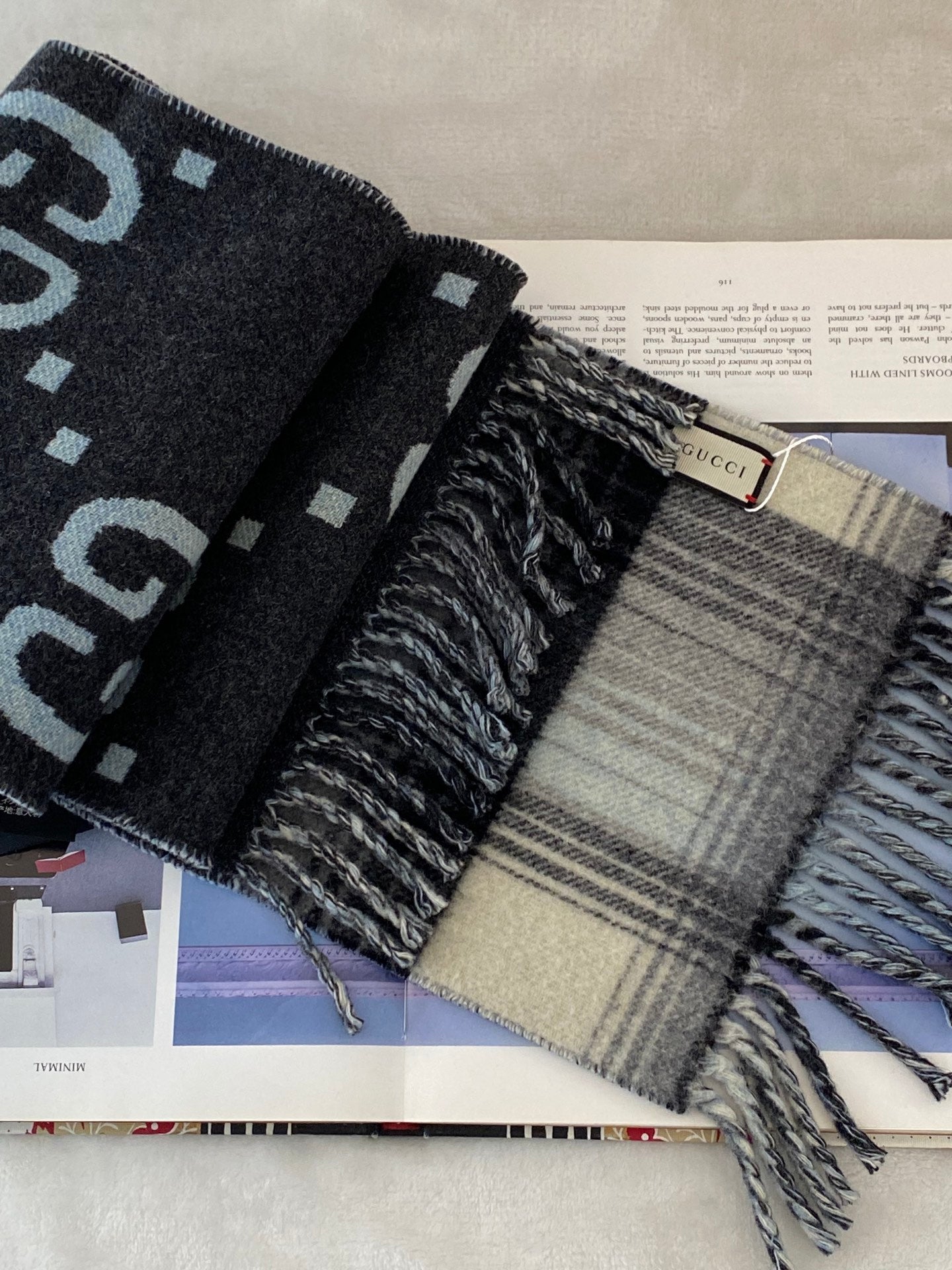 GUCCI Double Side Wool Scarf