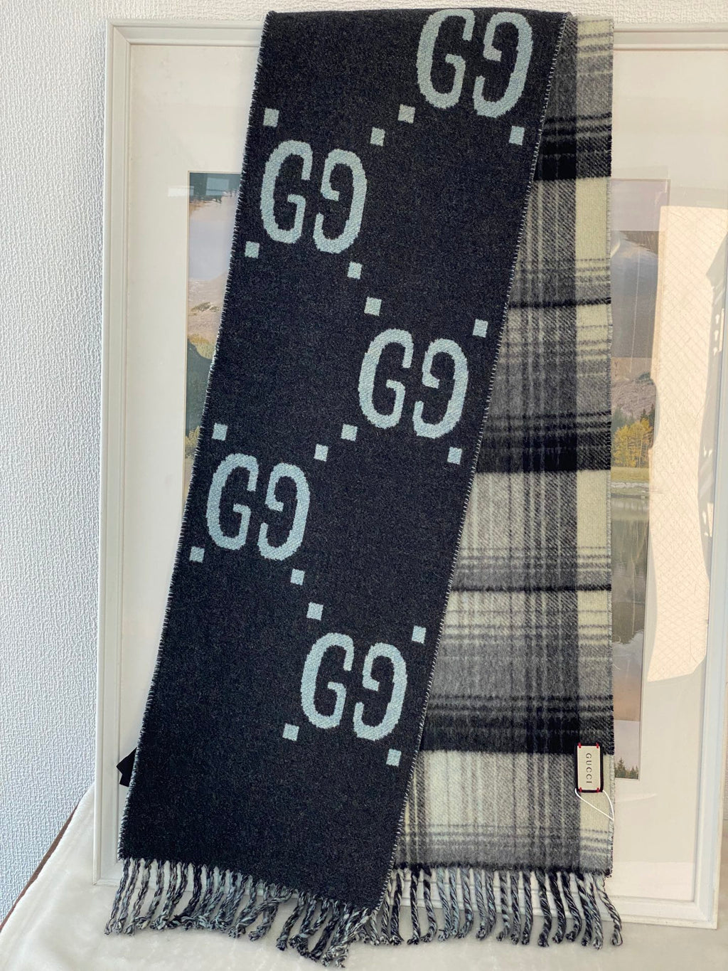 GUCCI Double Side Wool Scarf