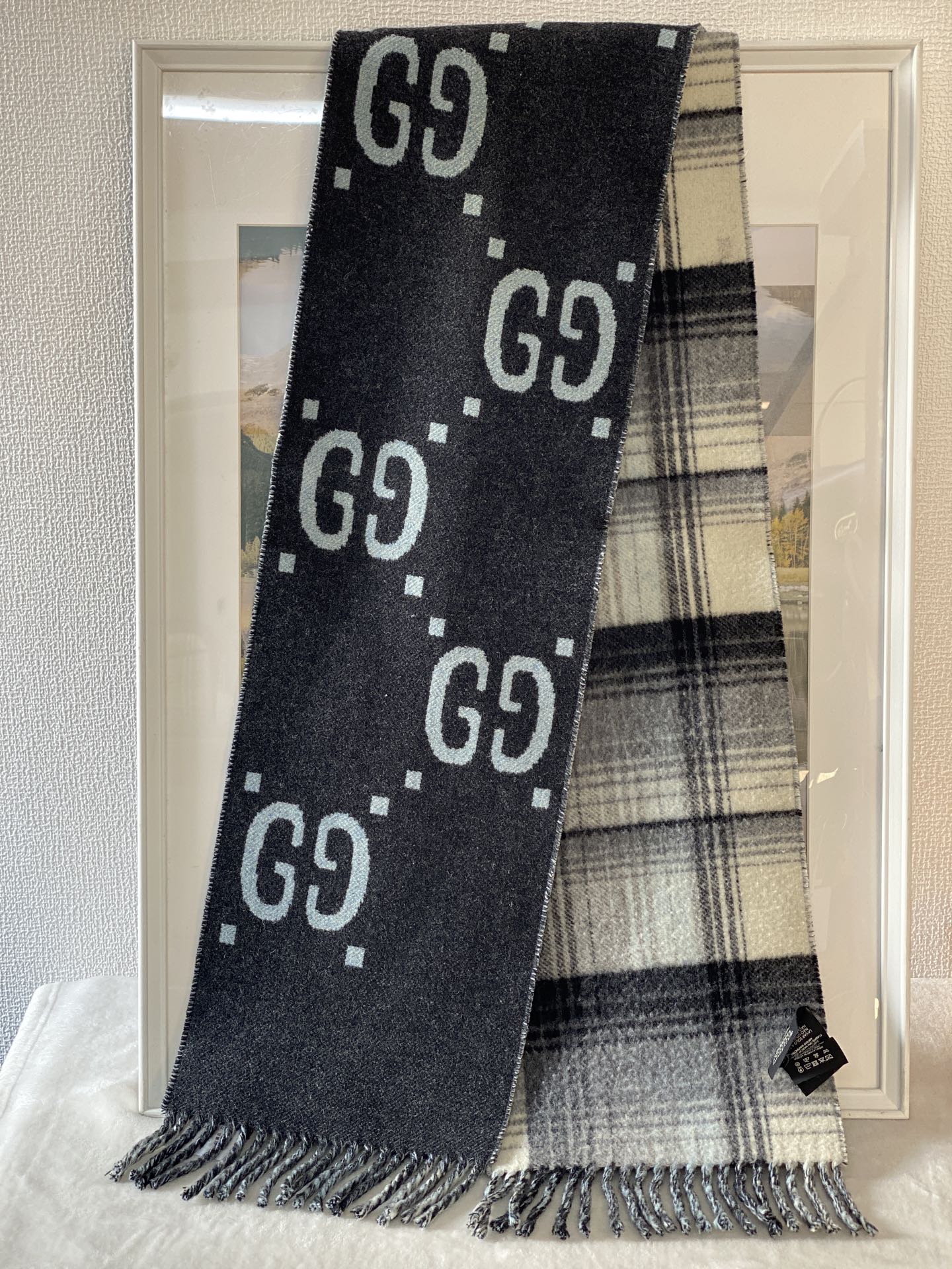 GUCCI Double Side Wool Scarf