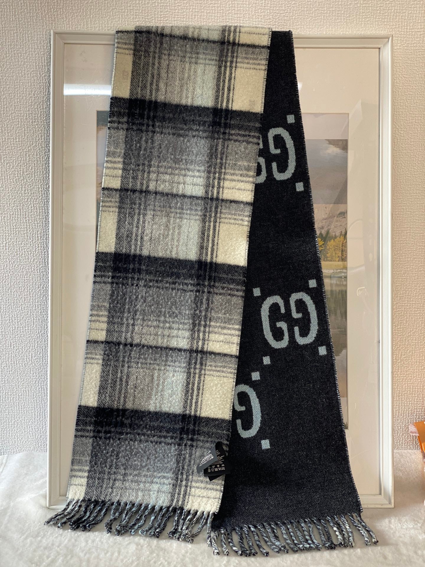 GUCCI Double Side Wool Scarf