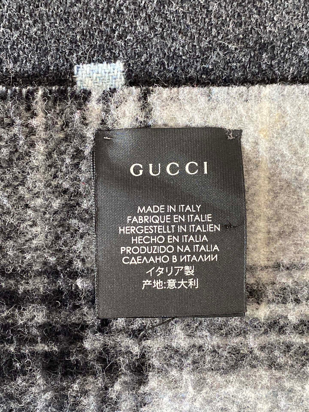 GUCCI Double Side Wool Scarf