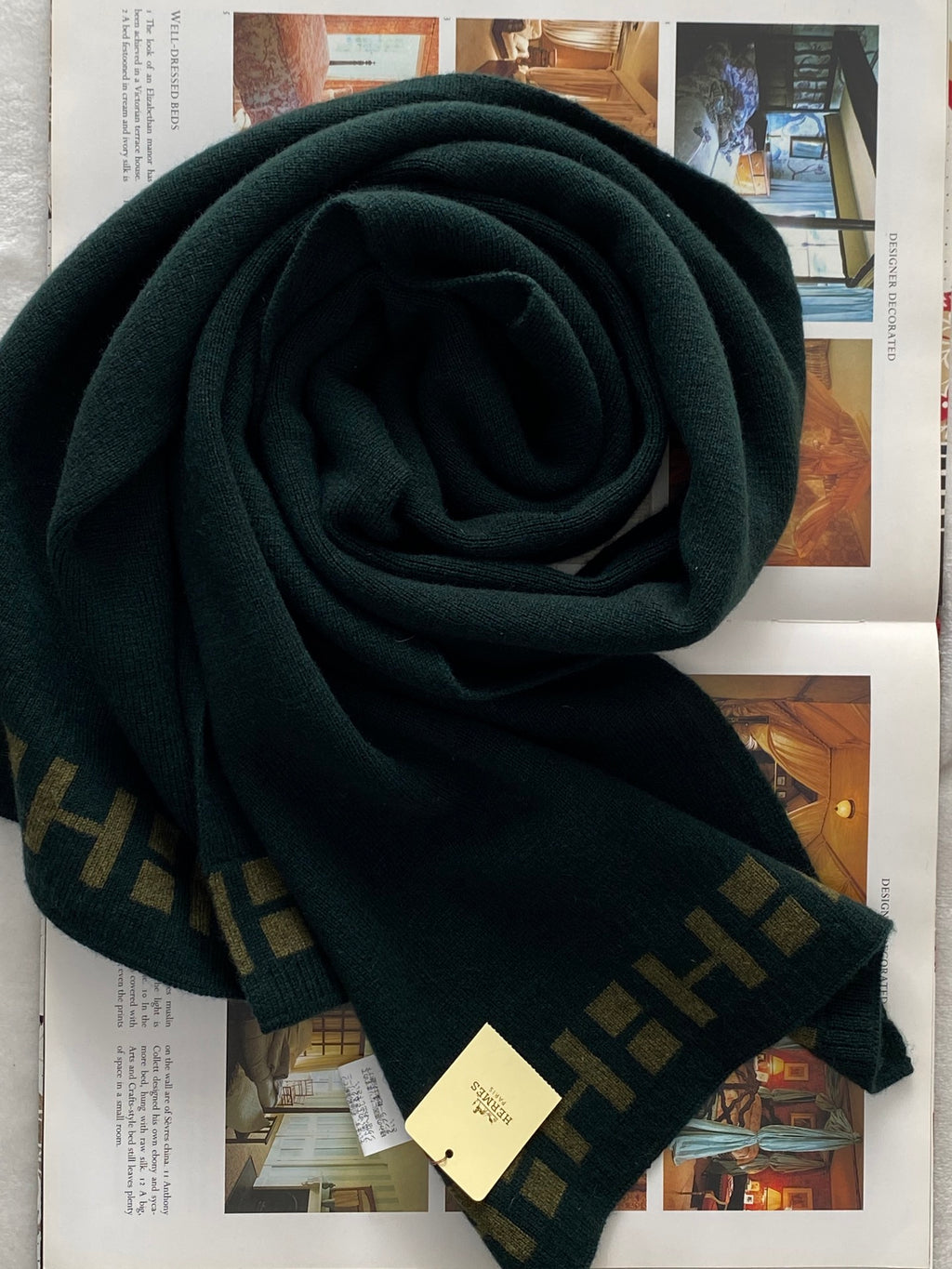 HERMES Cashmere Scarf
