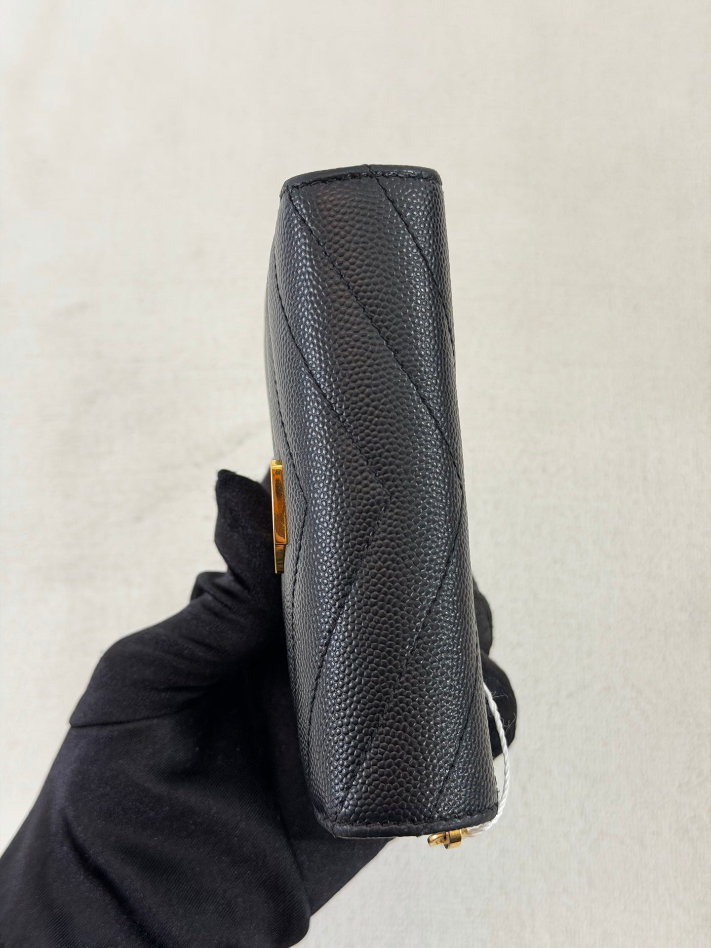 Yves Saint Laurent YSL Logo Cavier Bifold Wallet