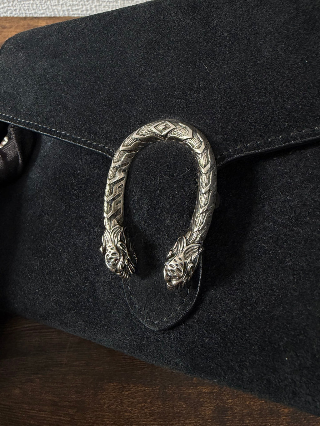 GUCCI  Dionysus Suede WOC chainbag