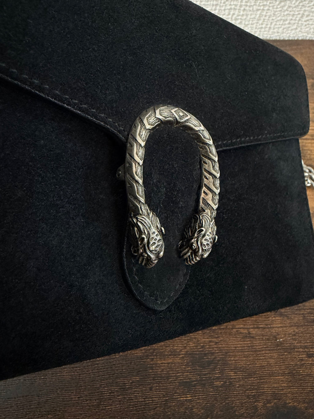 GUCCI  Dionysus Suede WOC chainbag
