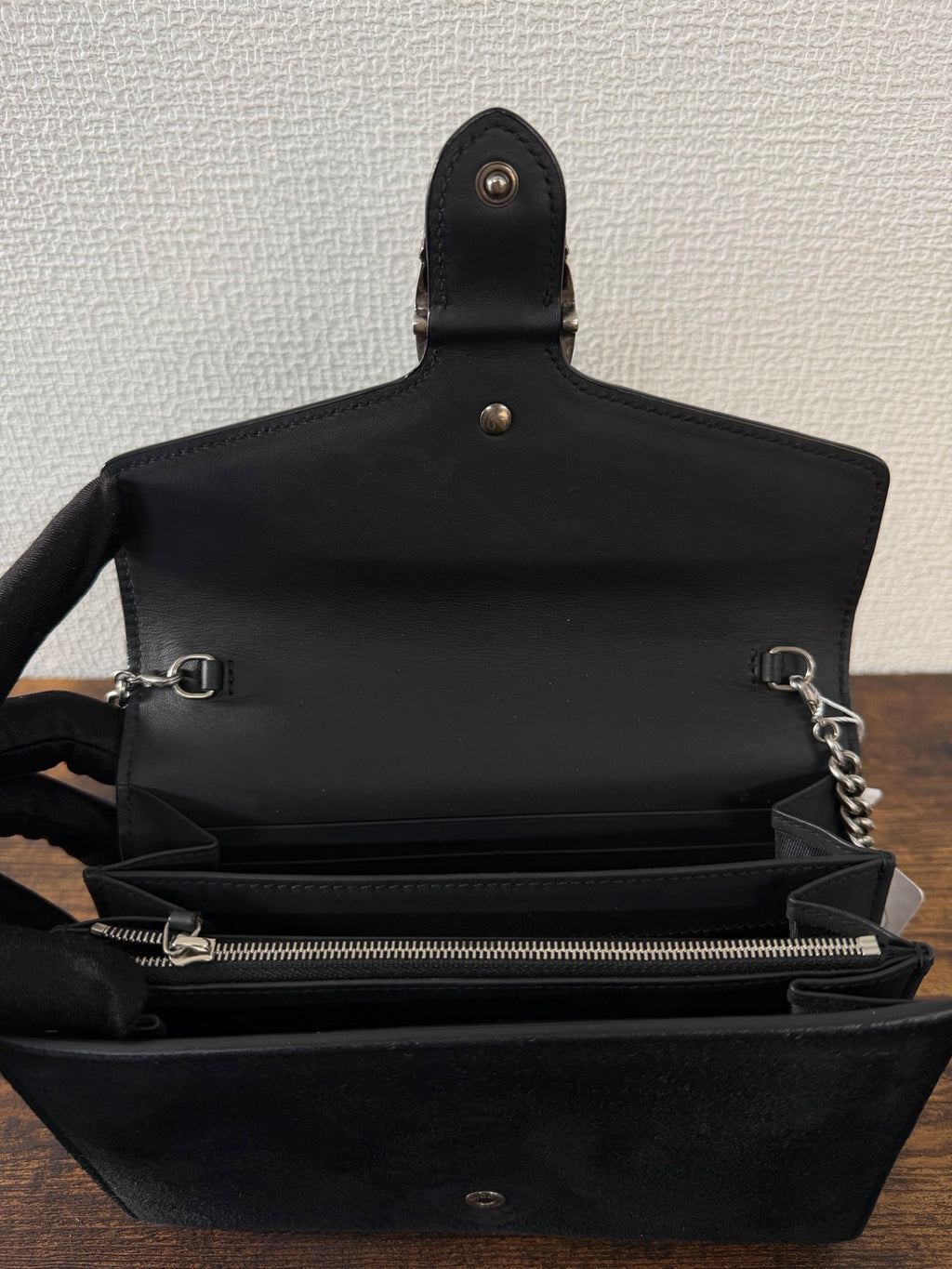 GUCCI  Dionysus Suede WOC chainbag