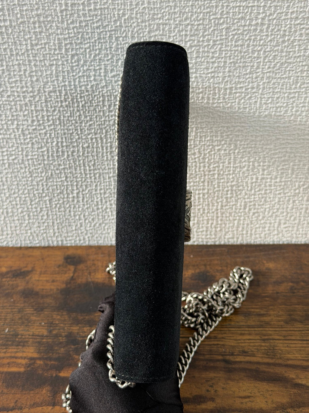 GUCCI  Dionysus Suede WOC chainbag