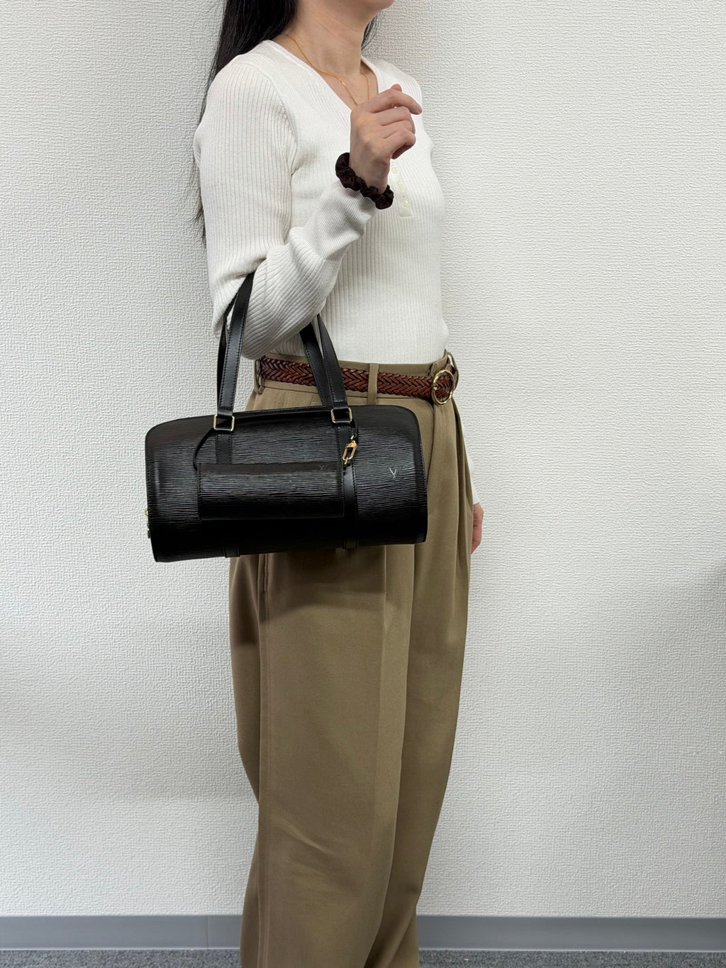 LOUIS VUITTON Epi Collection Papillion Hnadbag Set