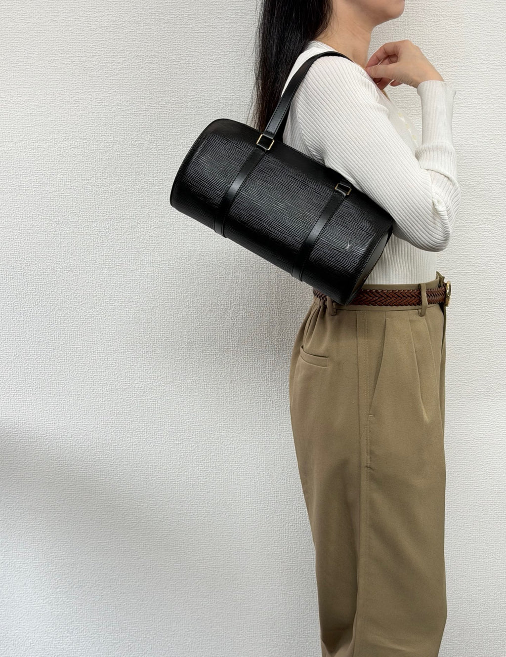 LOUIS VUITTON Epi Collection Papillion Hnadbag Set