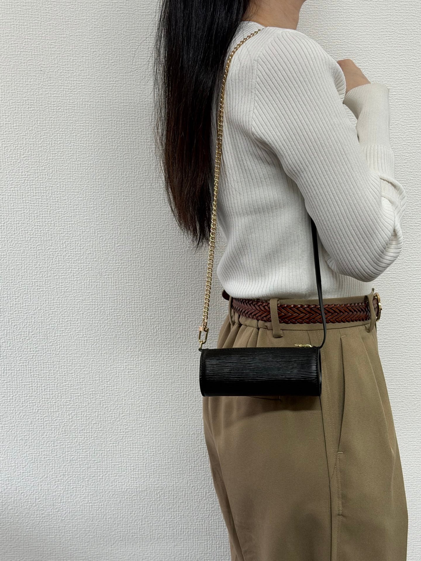 LOUIS VUITTON Epi Collection Papillion Hnadbag Set