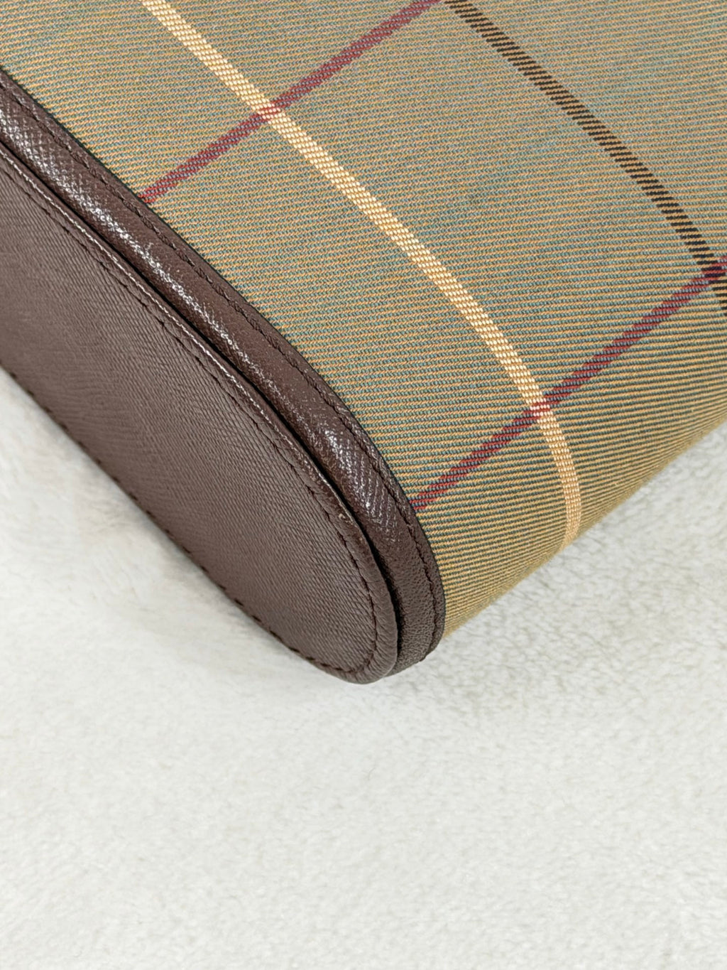 BURBERRY Check pattern Genuine Shoulderbag