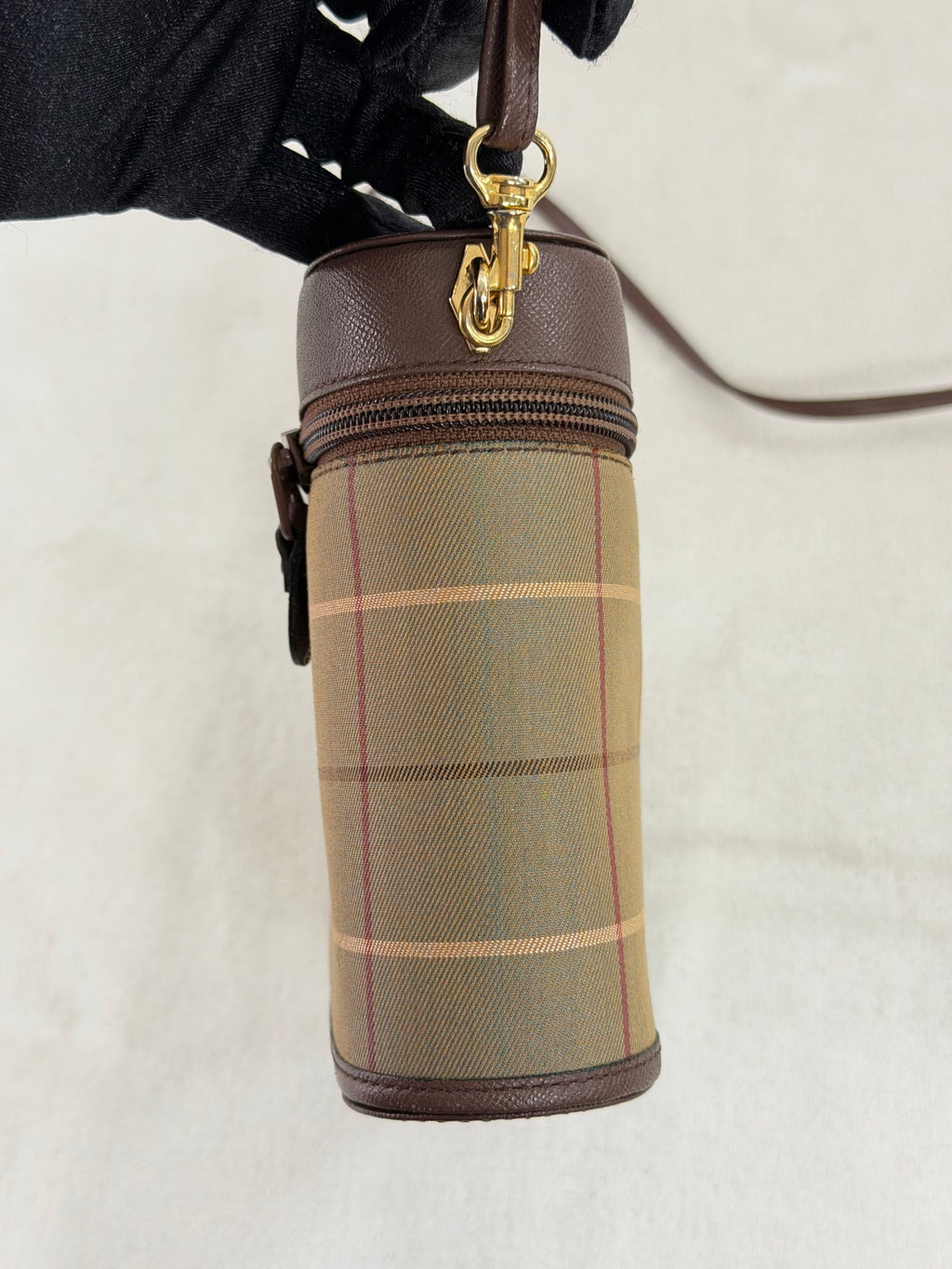 BURBERRY Check pattern Genuine Shoulderbag