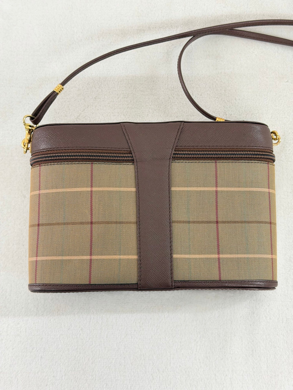 BURBERRY Check pattern Genuine Shoulderbag