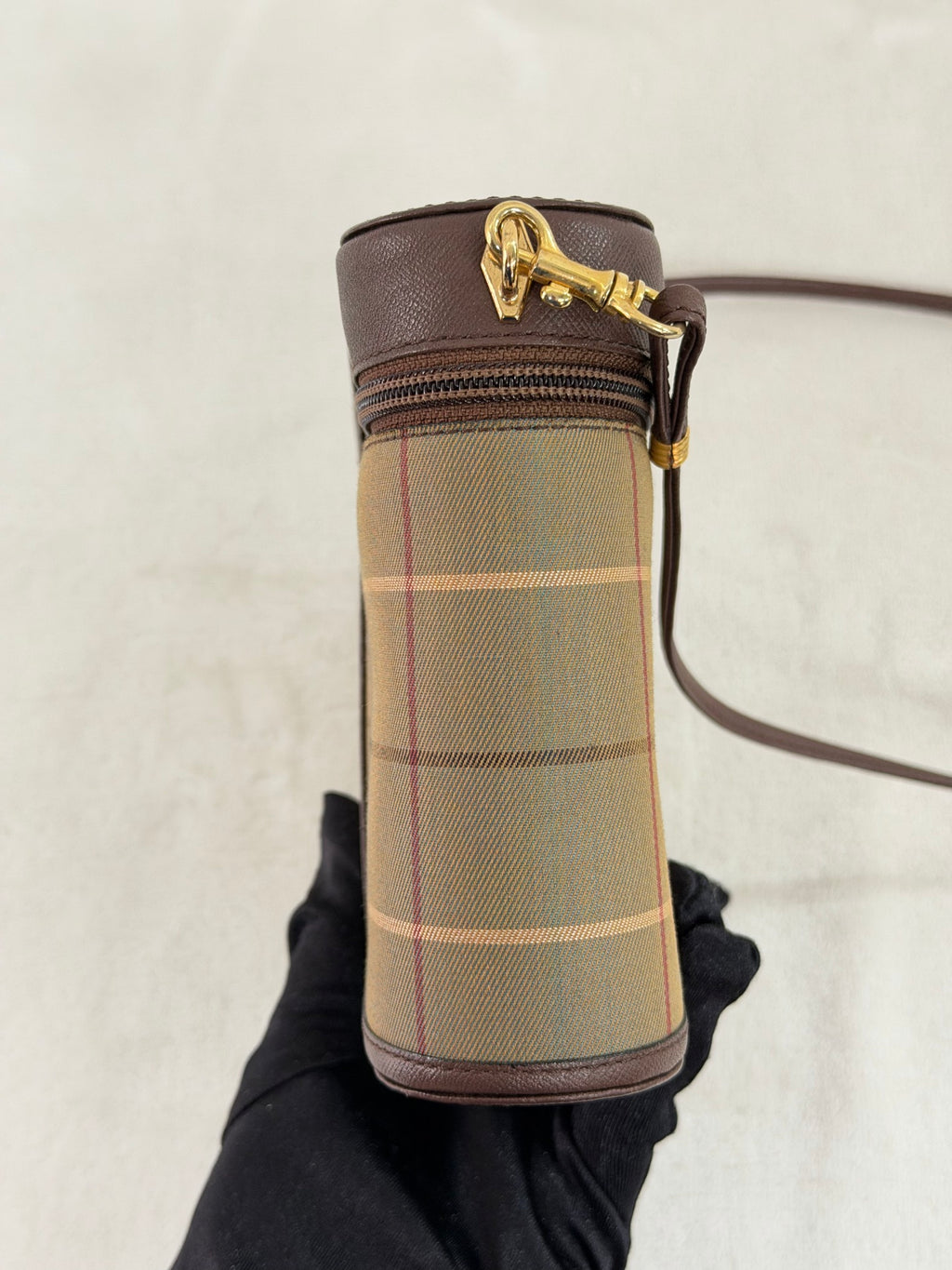 BURBERRY Check pattern Genuine Shoulderbag