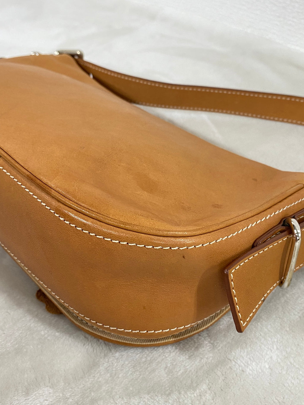 CELINE Leather Flower Hobo bag