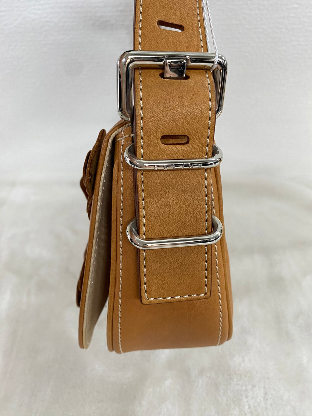 CELINE Leather Flower Hobo bag