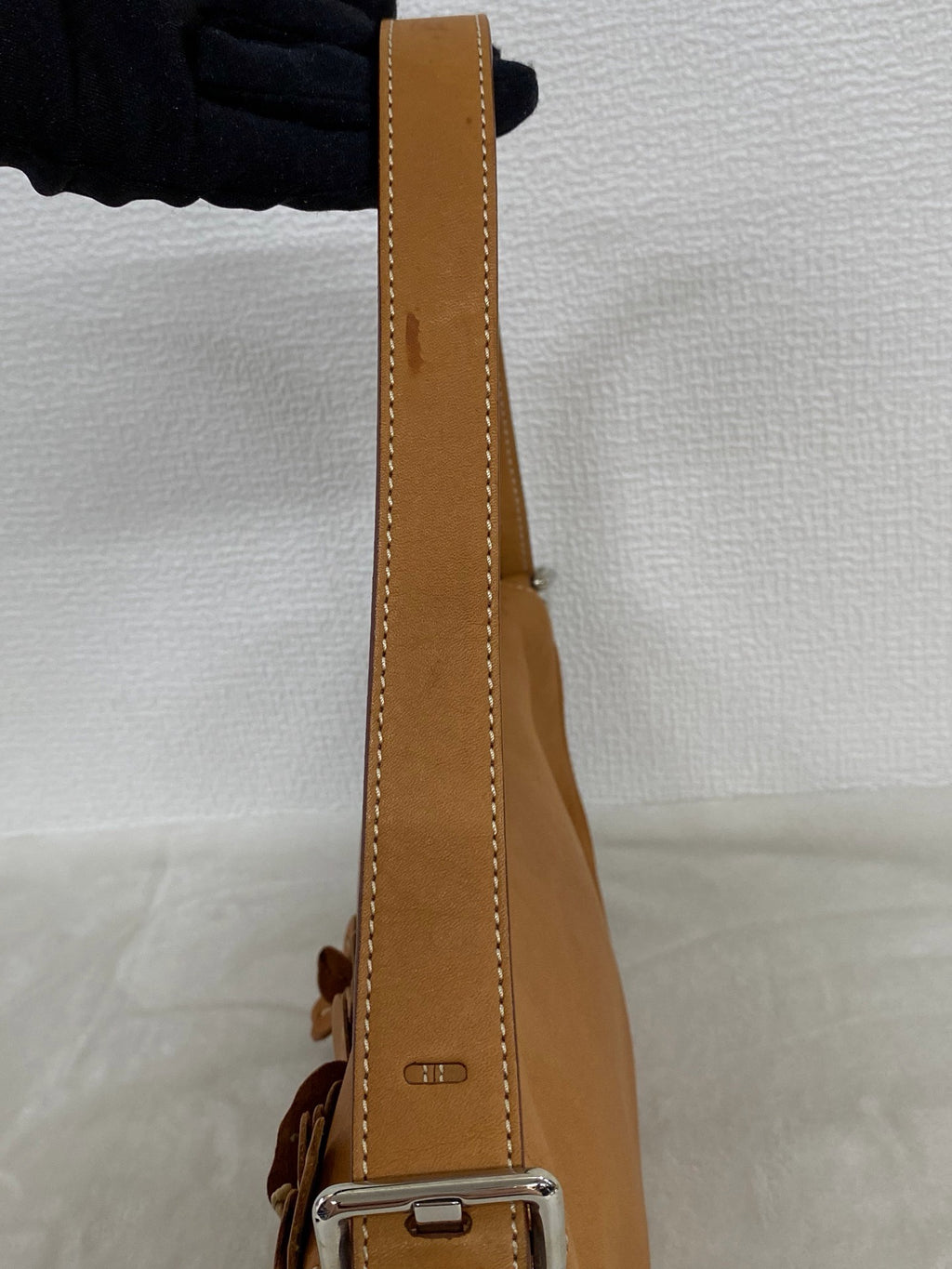 CELINE Leather Flower Hobo bag