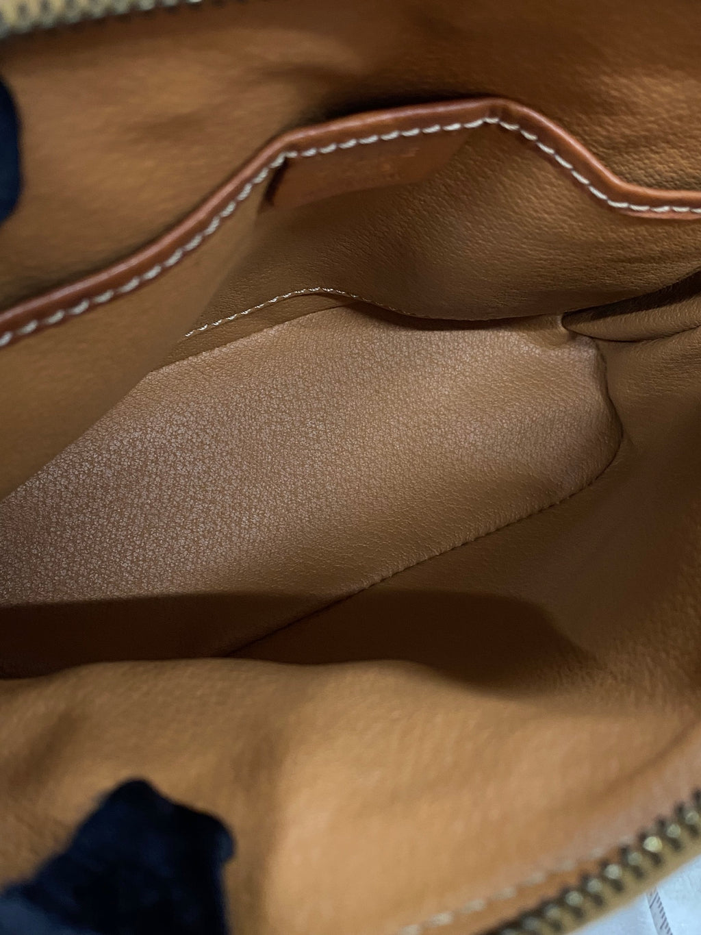 CELINE Macadam Halfmoon Handbag