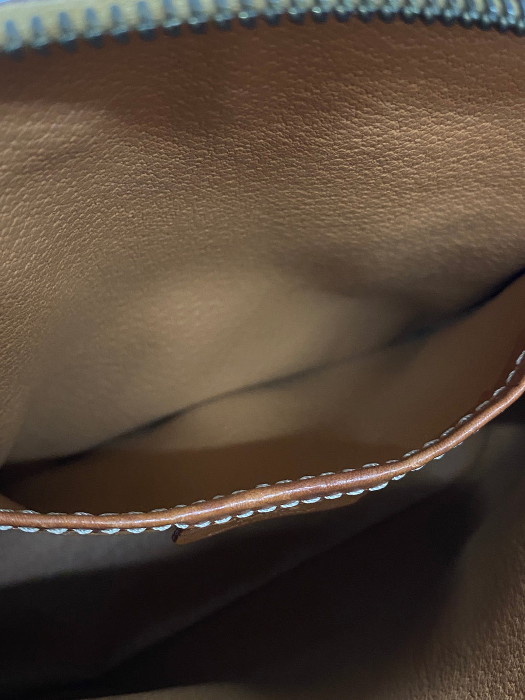 CELINE Macadam Halfmoon Handbag