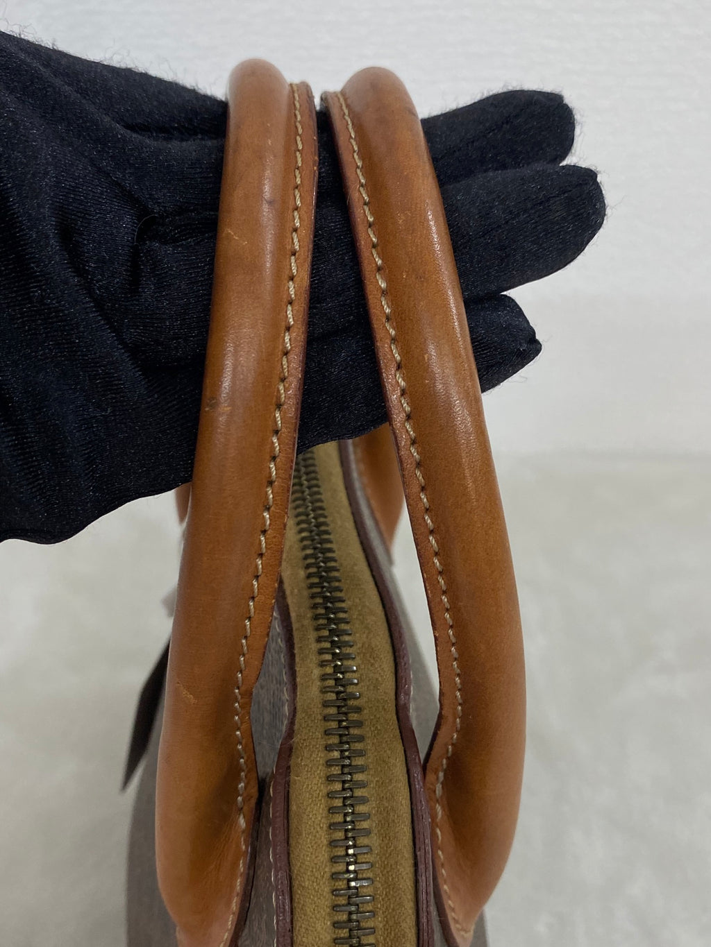 CELINE Macadam Halfmoon Handbag