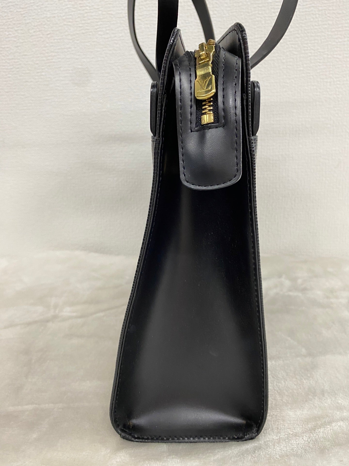 Louis Vuitton Black Genuine Leather Epi Croisette PM Shoulder Bag