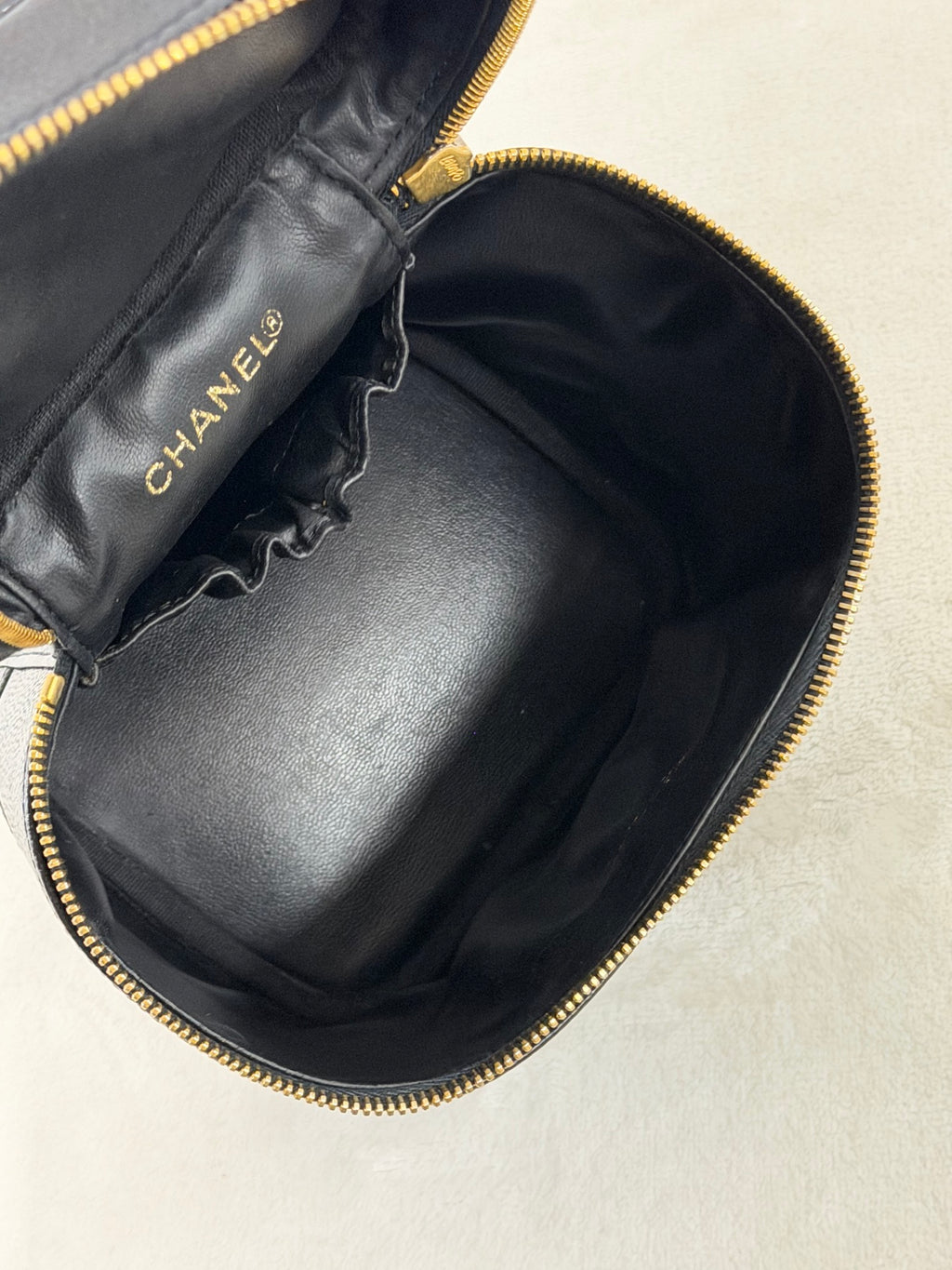 CHANEL Vertical Vanity Bag - Caviar Black