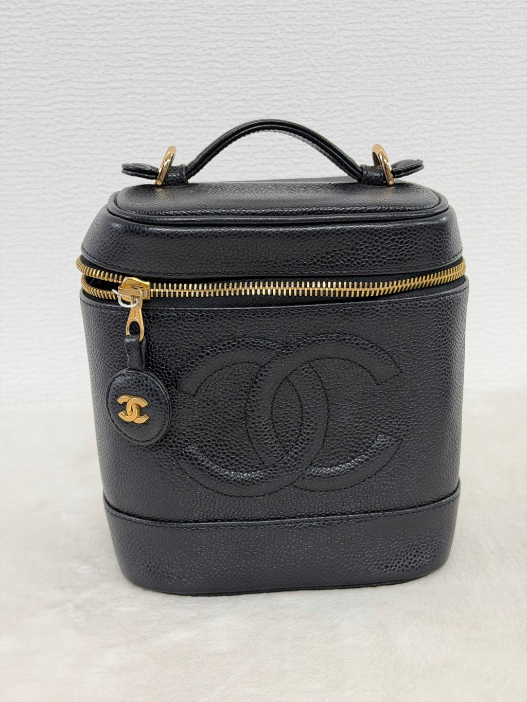 CHANEL Vertical Vanity Bag - Caviar Black