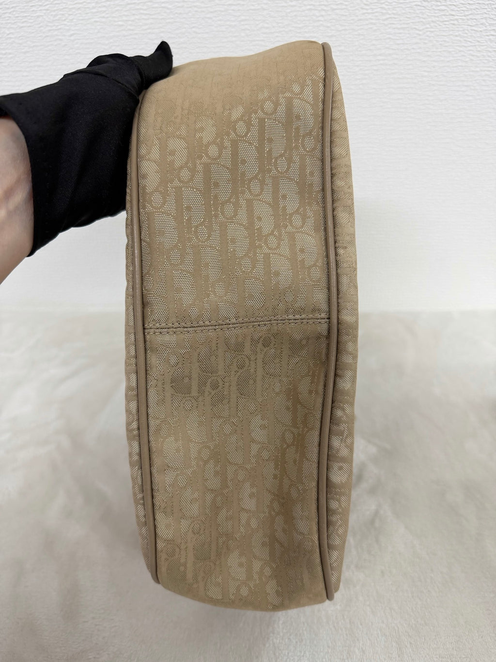 Dior Nylon Cream Shoulder Bag
